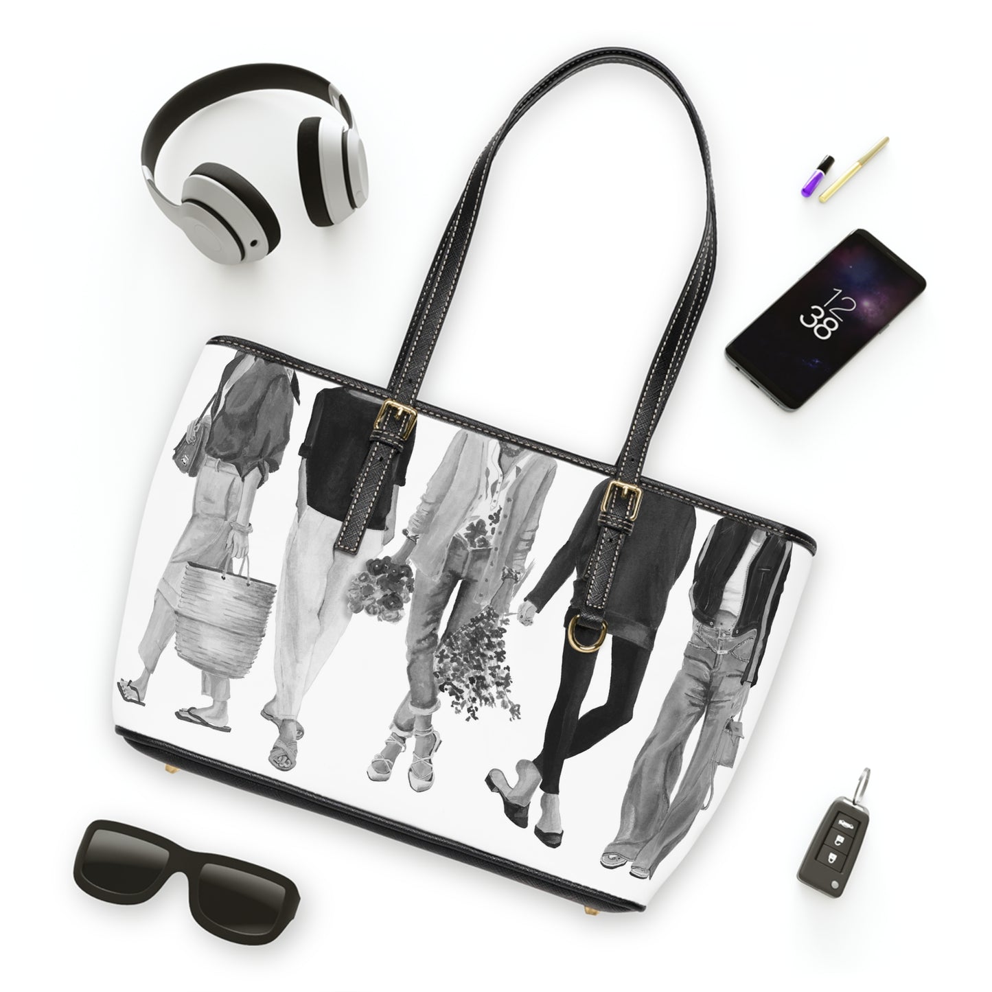 Squad Goals # 12 (Vintage) Leather Shoulder Bag