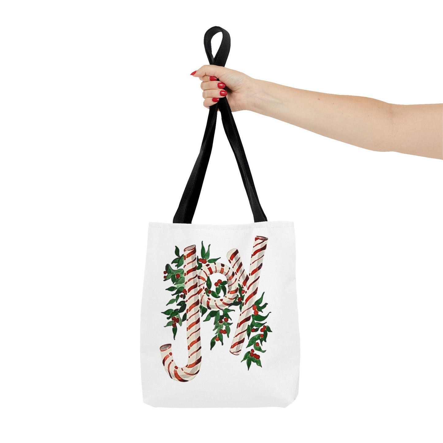 Peppermint Joy Tote Bag (AOP)