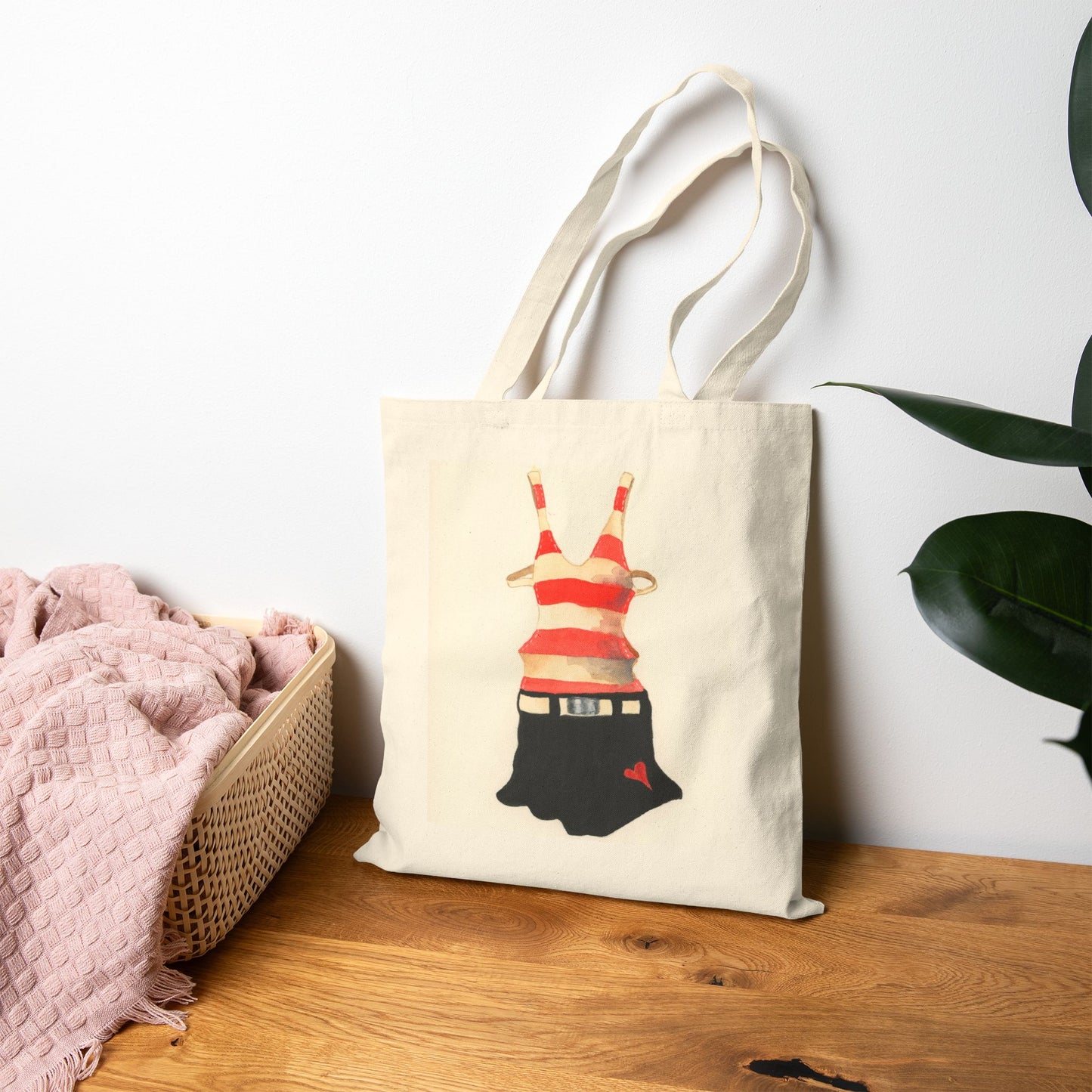 Vintage Suit Cotton Canvas Tote Bag