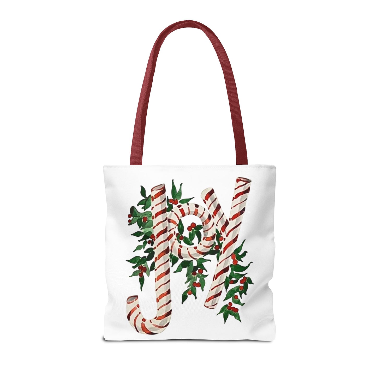 Peppermint Joy Tote Bag (AOP)