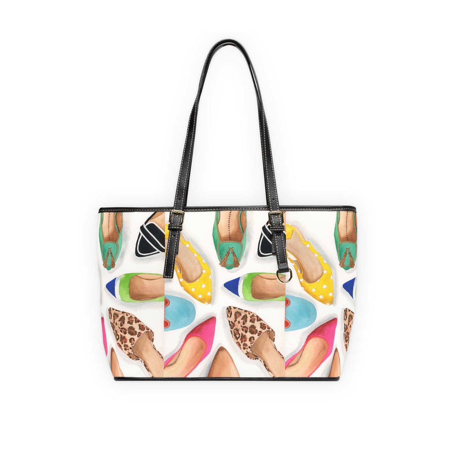 Mules and Slides PU Leather Shoulder Bag