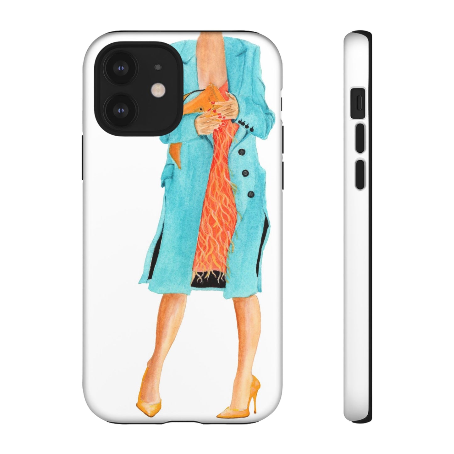 Orange Shimmy Dress Phone Cases