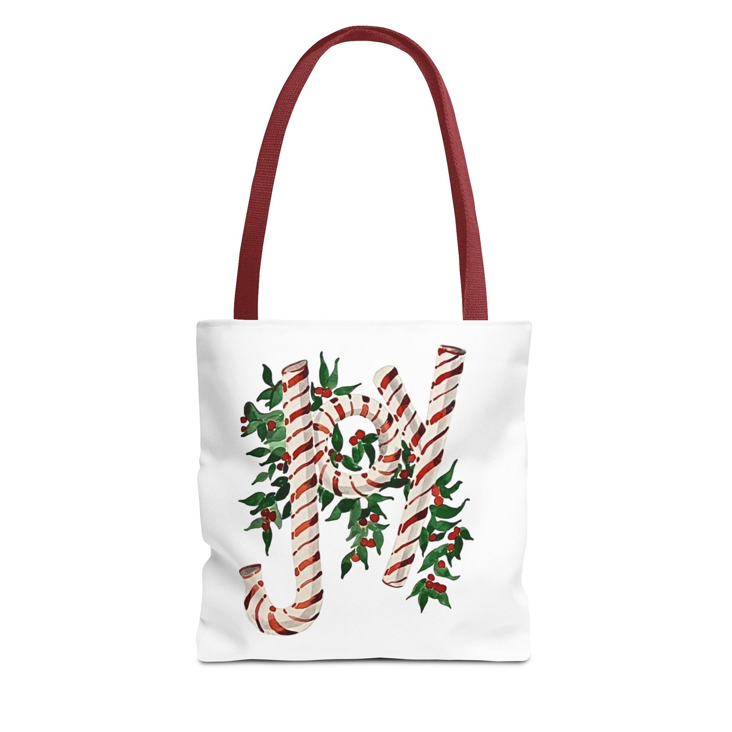 Peppermint Joy Tote Bag (AOP)