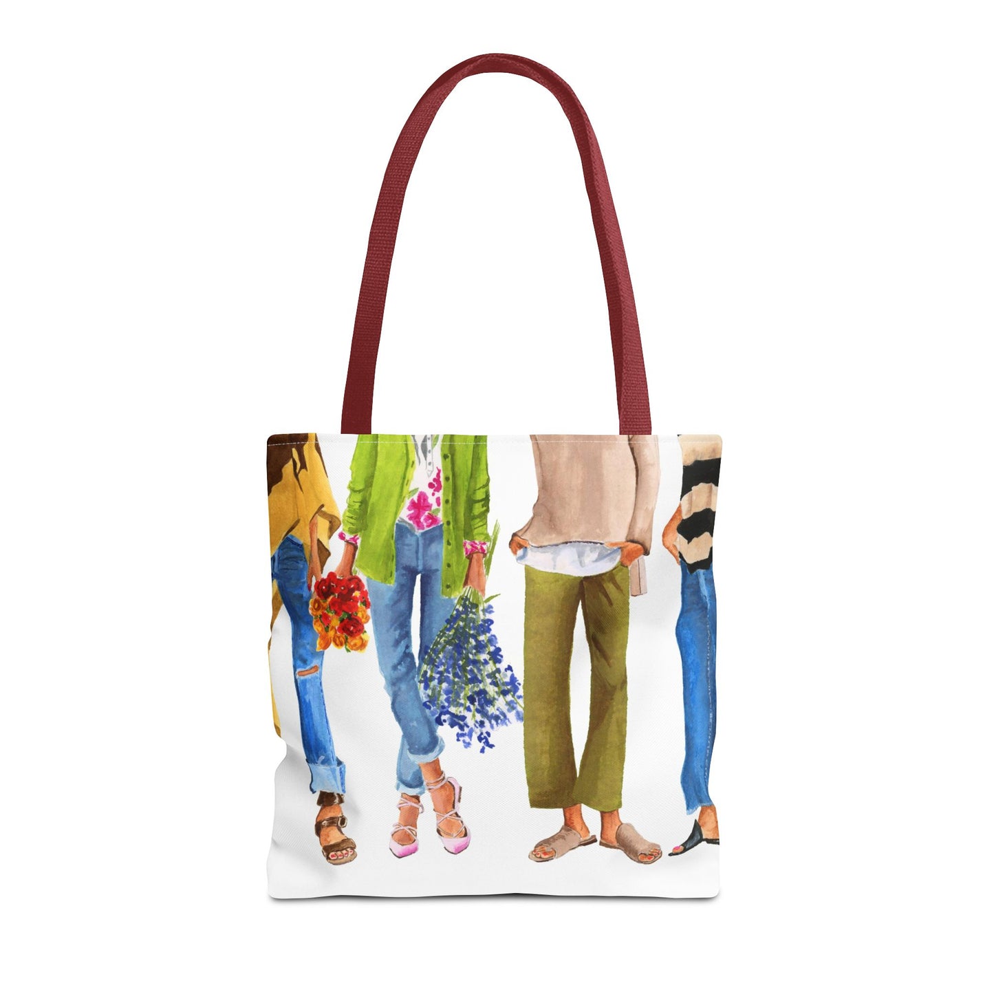 Flower Girl and Friends Tote Bag