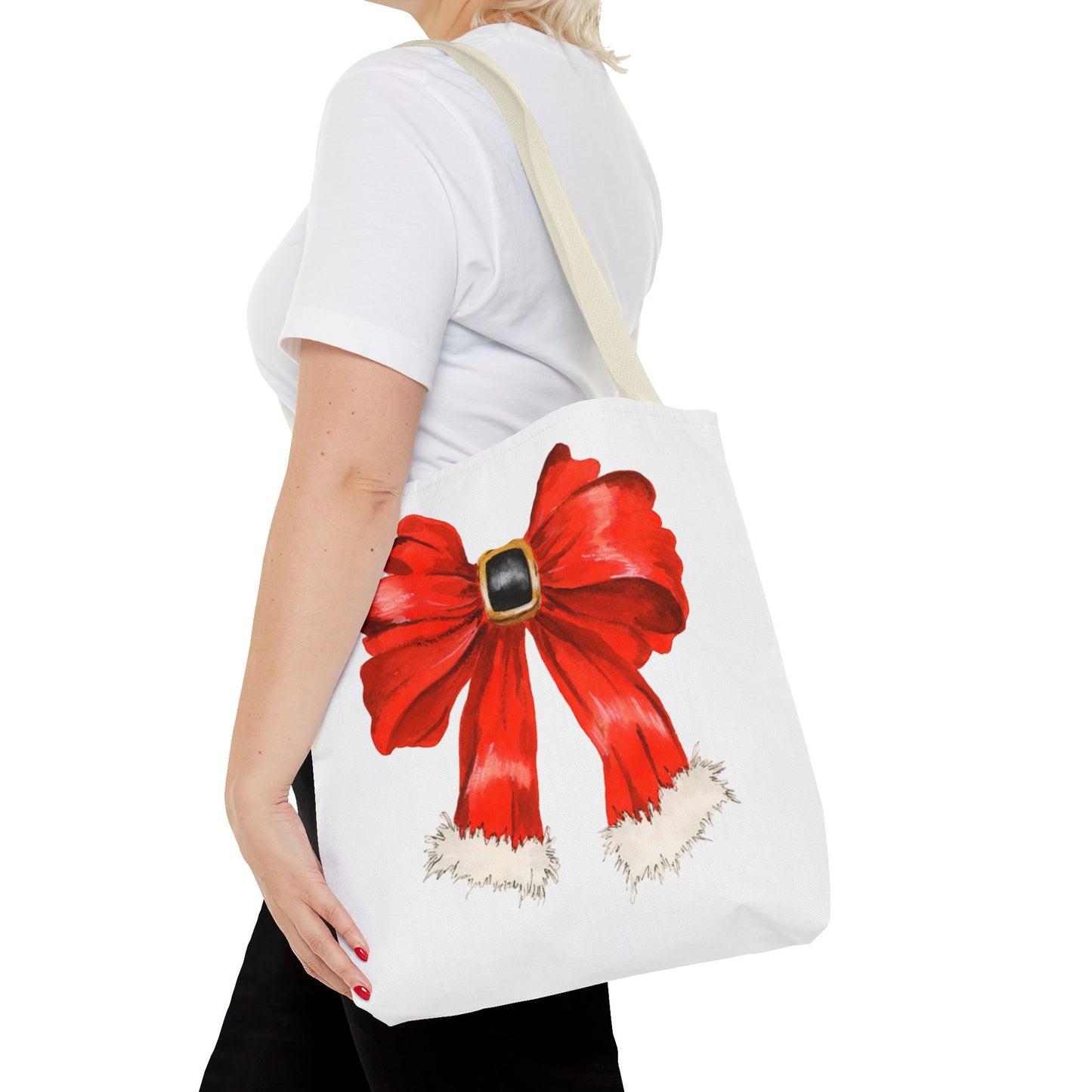 Christmas Bow Tote Bag (AOP)