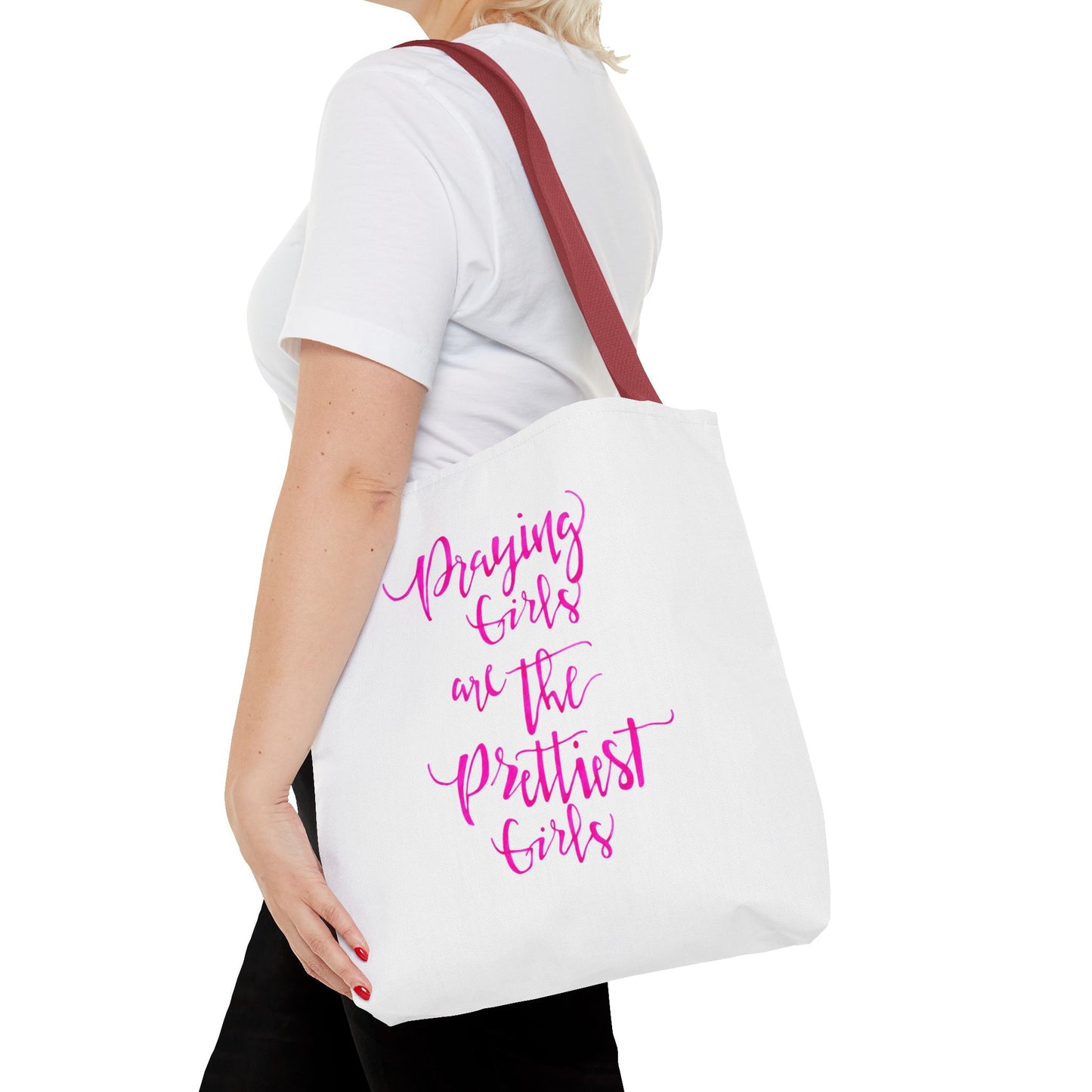 Praying Girls Tote Bag (AOP)