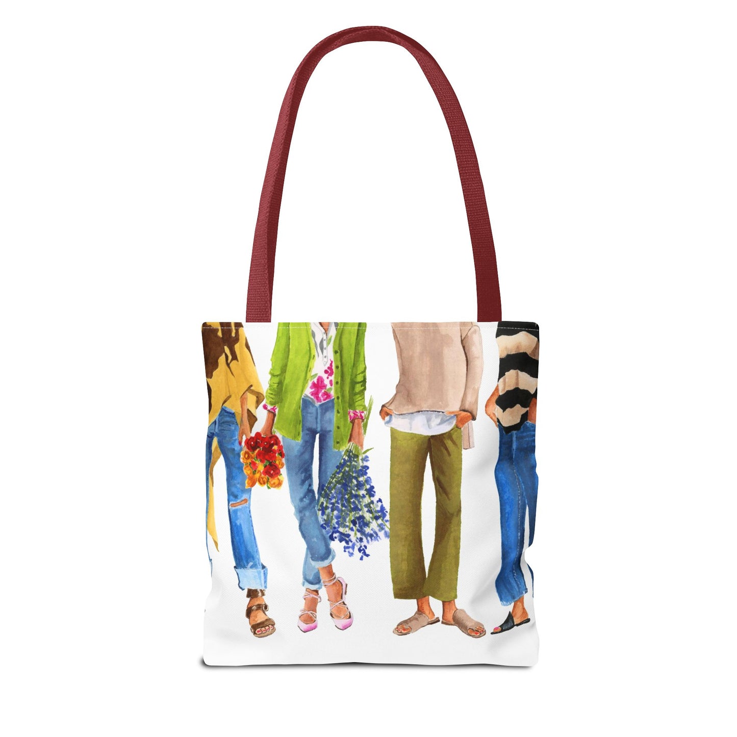 Flower Girl and Friends Tote Bag