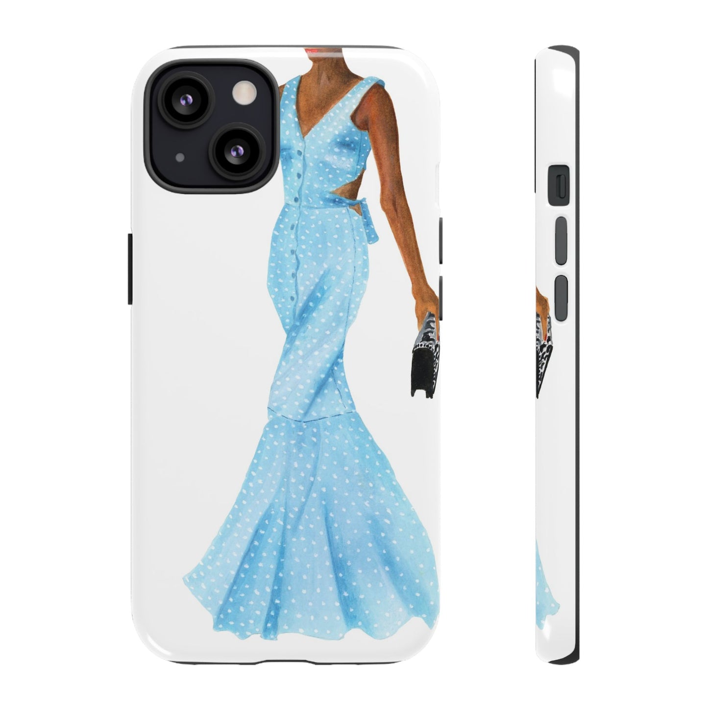 Powder Blue Dress Phone Case