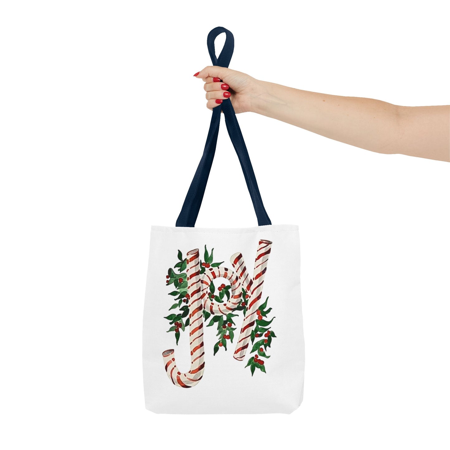 Peppermint Joy Tote Bag (AOP)