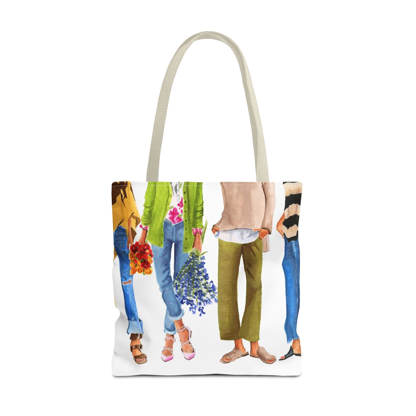 Flower Girl and Friends Tote Bag