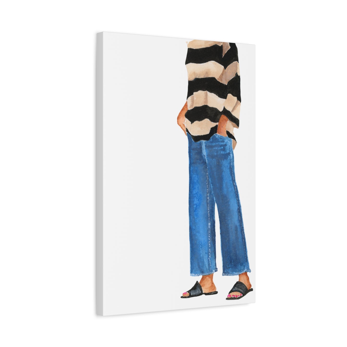 Big Stripes Matte Canvas, Stretched, 1.25"