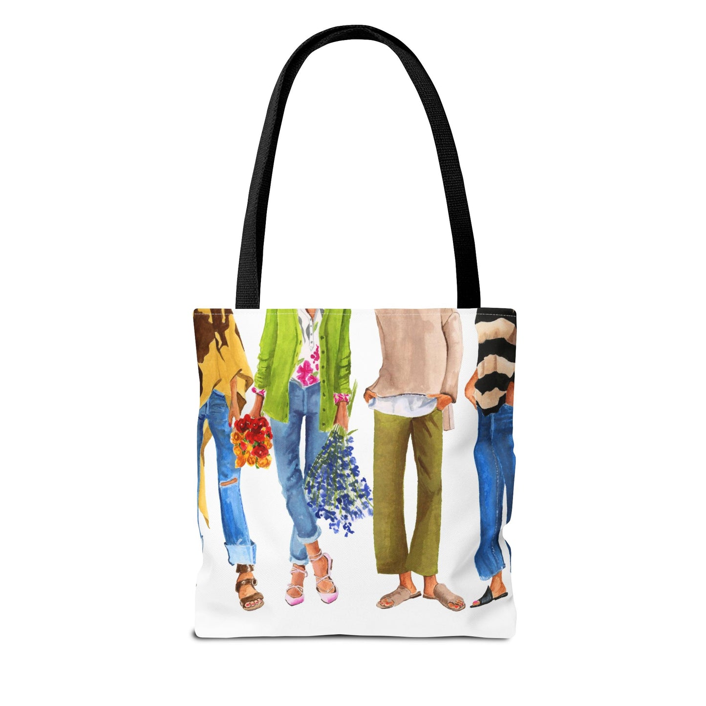 Flower Girl and Friends Tote Bag