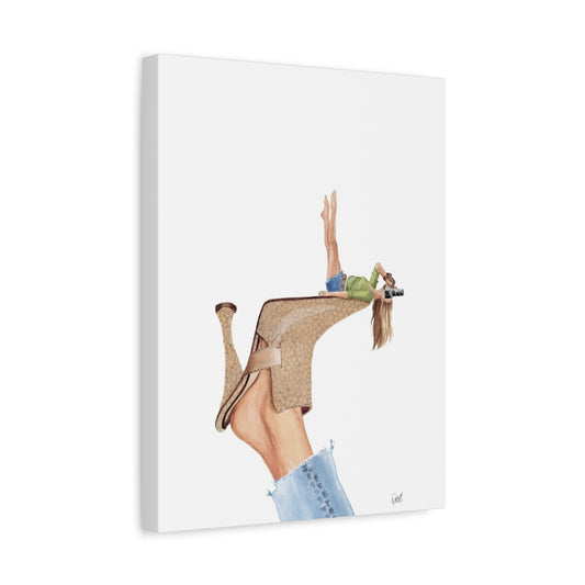 Photographer on a Classic Mule Matte Canvas, Stretched, 1.25"