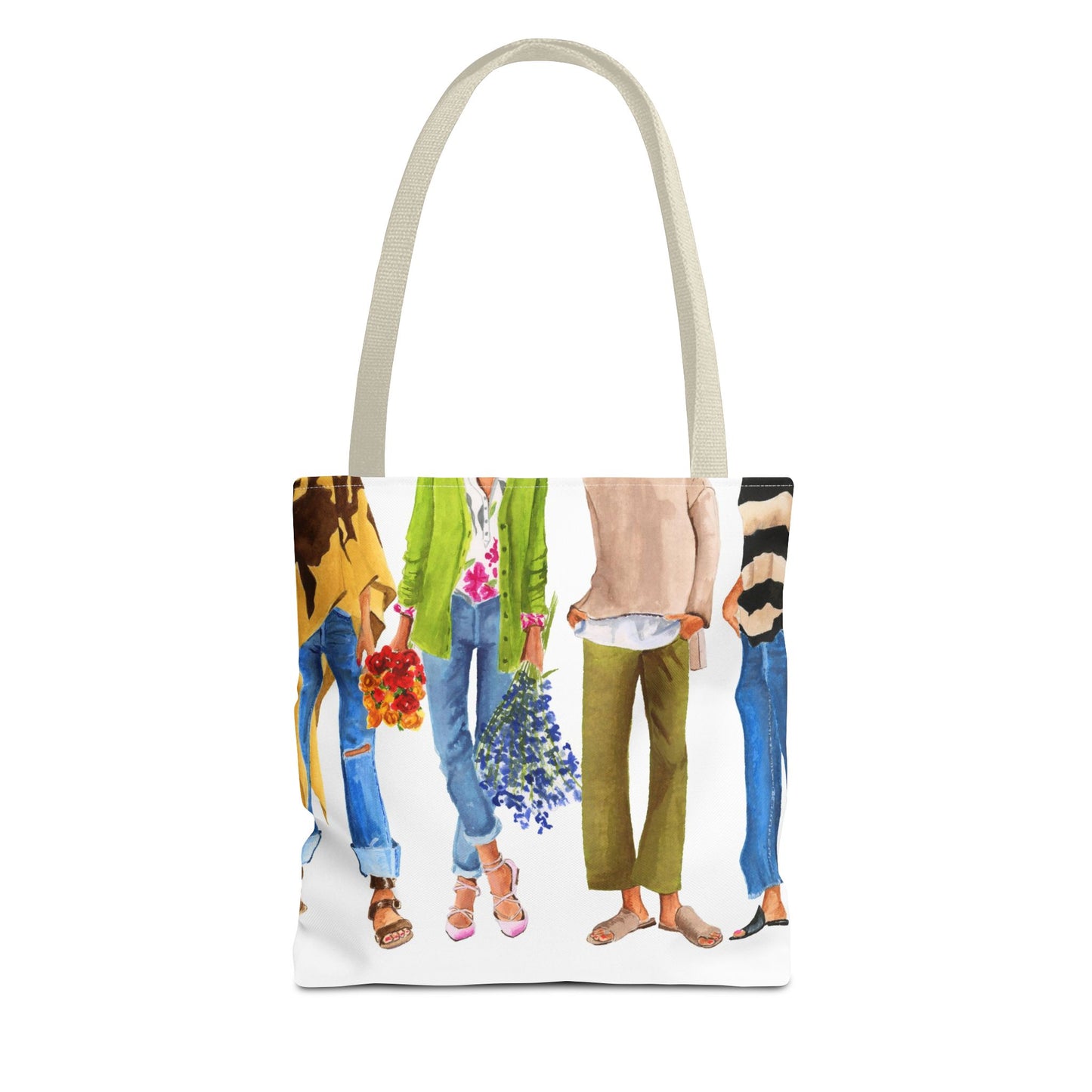 Flower Girl and Friends Tote Bag