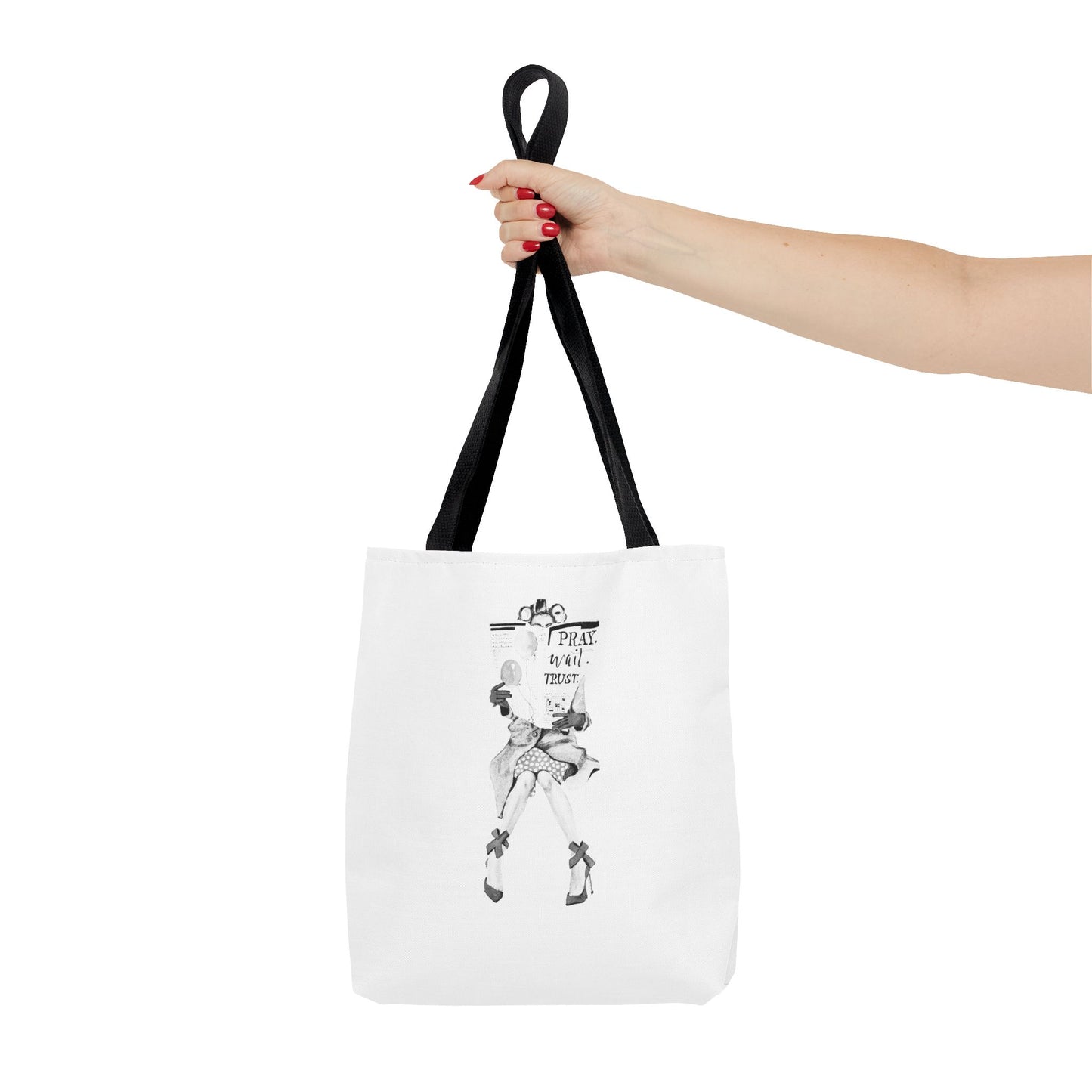 Pray, Wait, Trust Tote Bag