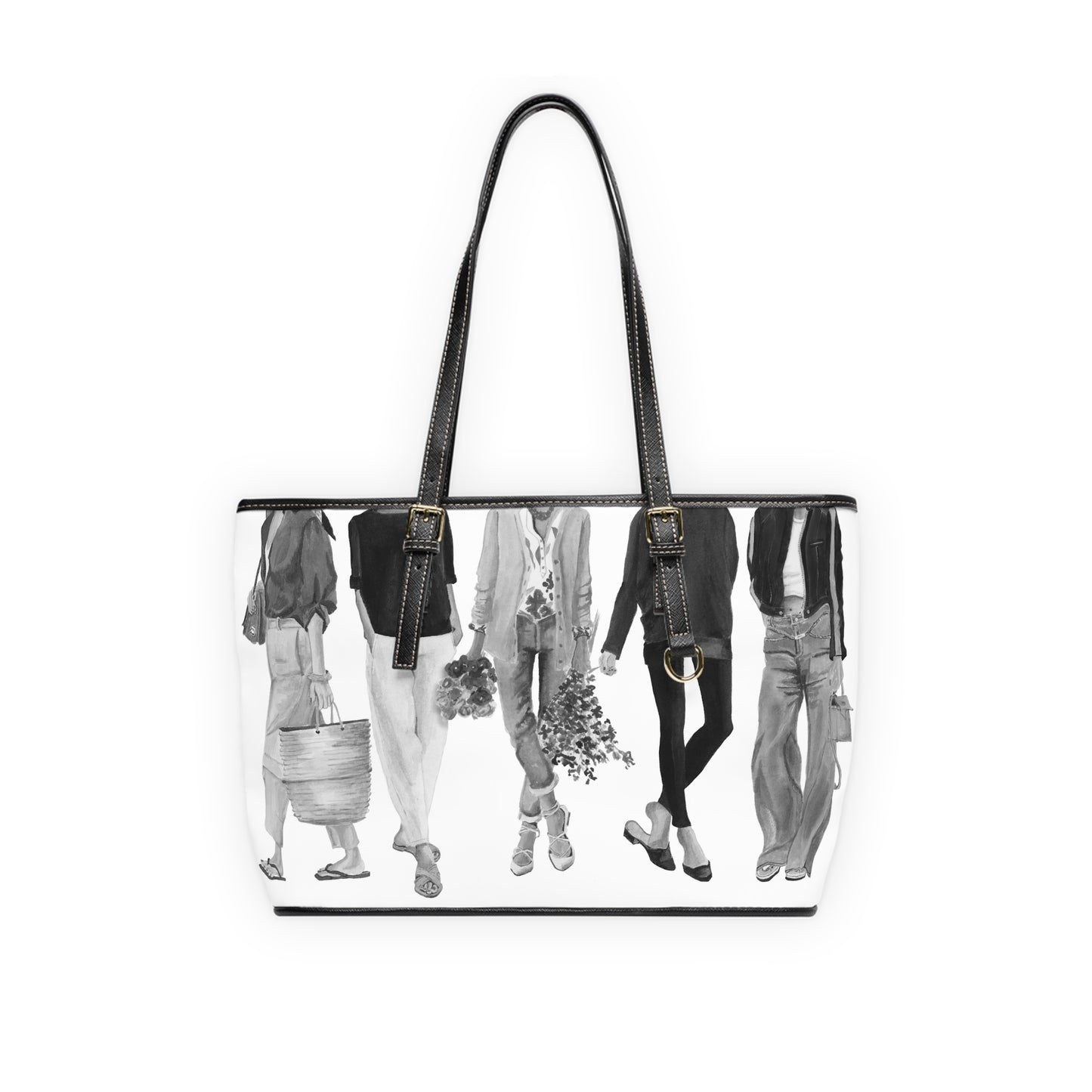 Squad Goals # 12 (Vintage) Leather Shoulder Bag