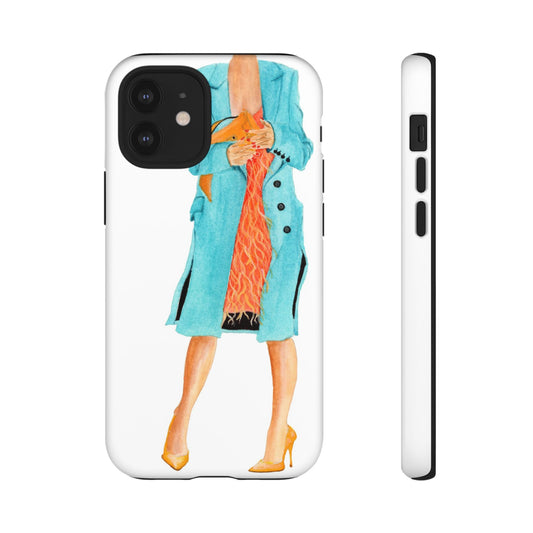 Orange Shimmy Dress Phone Cases