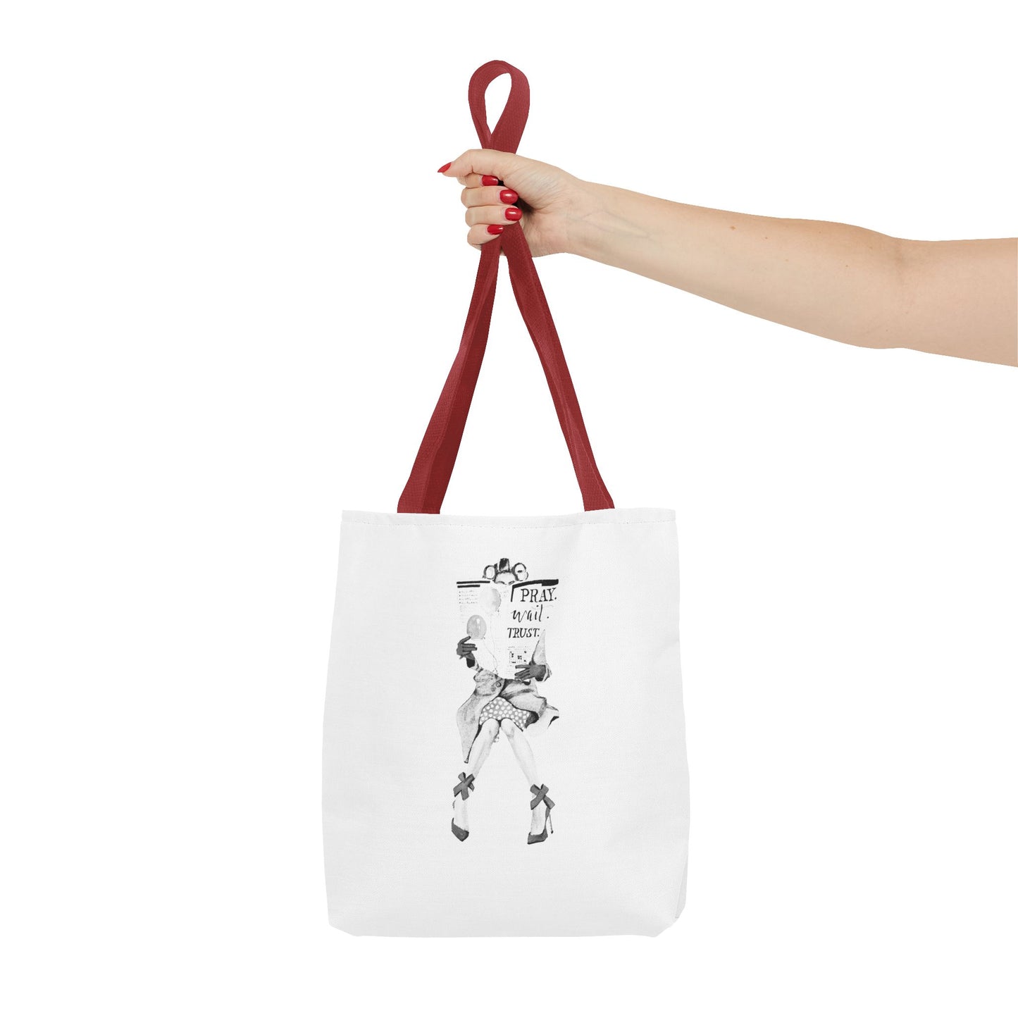 Pray, Wait, Trust Tote Bag