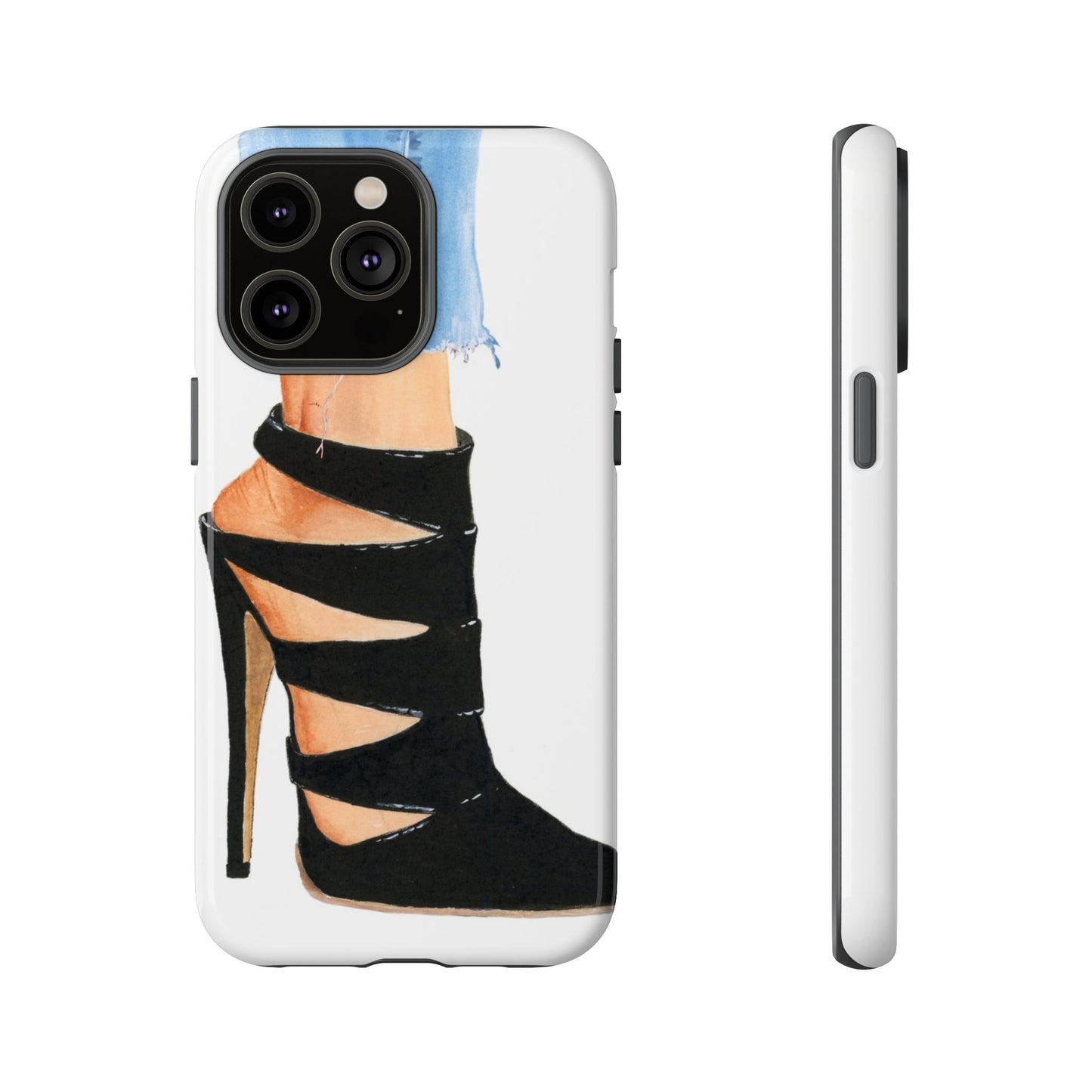 Black Straps and Jeans Phone Case