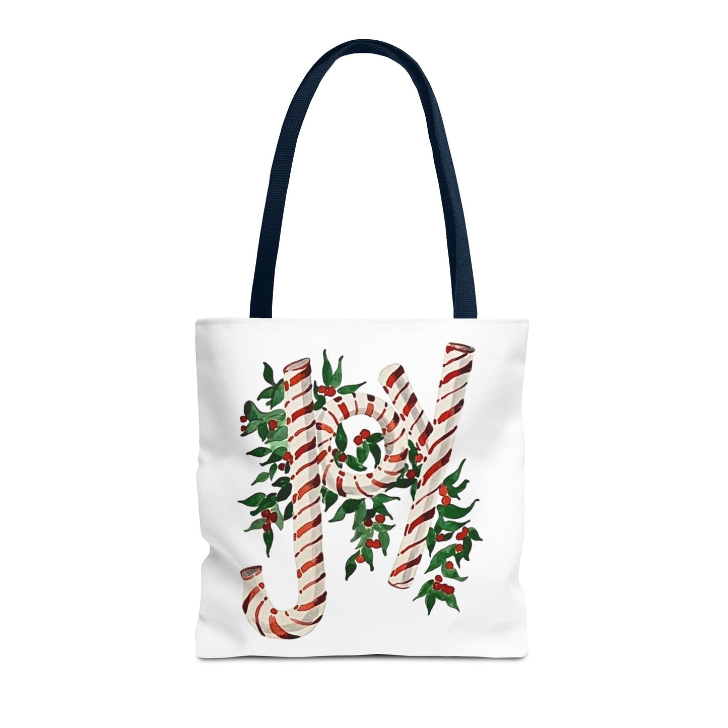 Peppermint Joy Tote Bag (AOP)