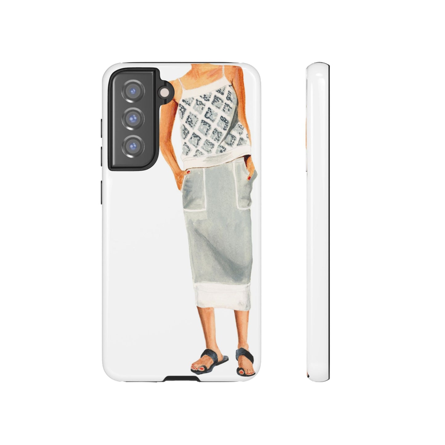 Gray 2 Piece Phone Case