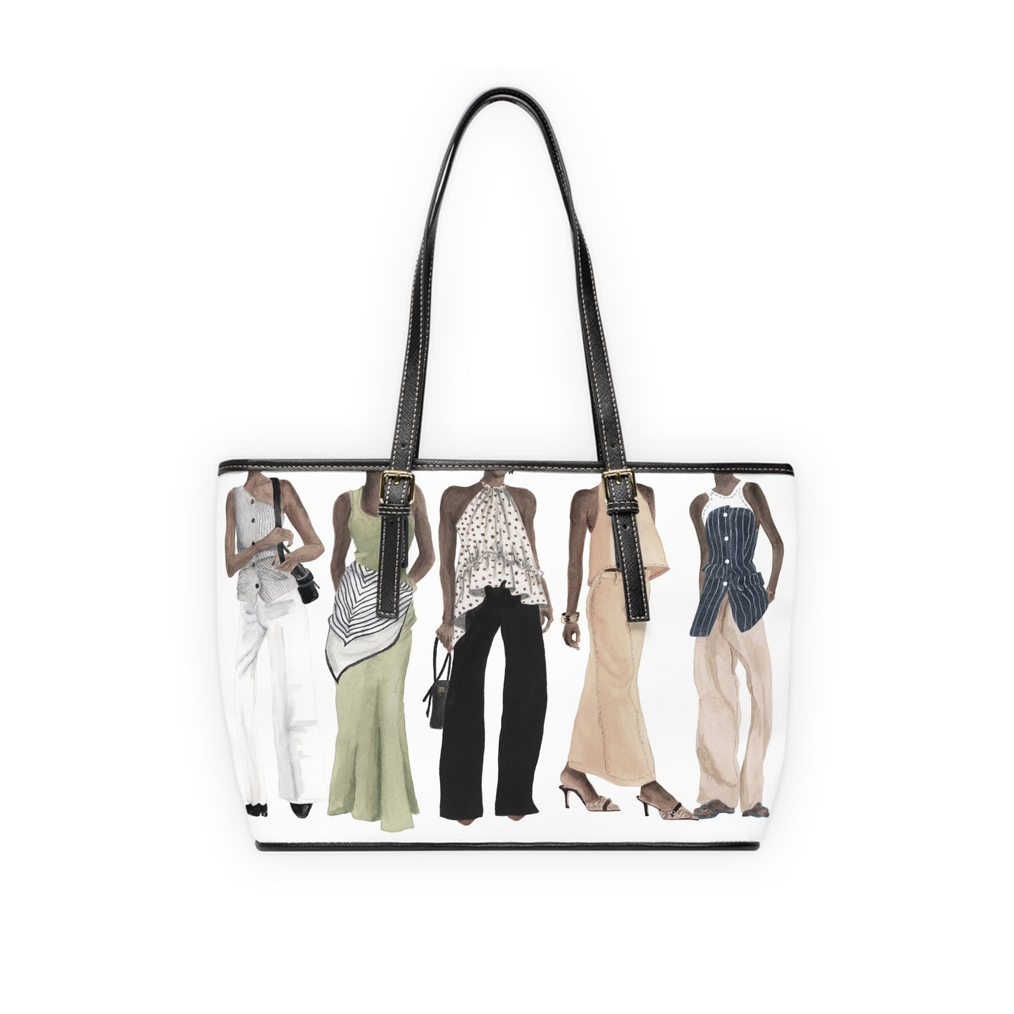 Squad Goals # 3 (Vintage)  Leather Shoulder Bag