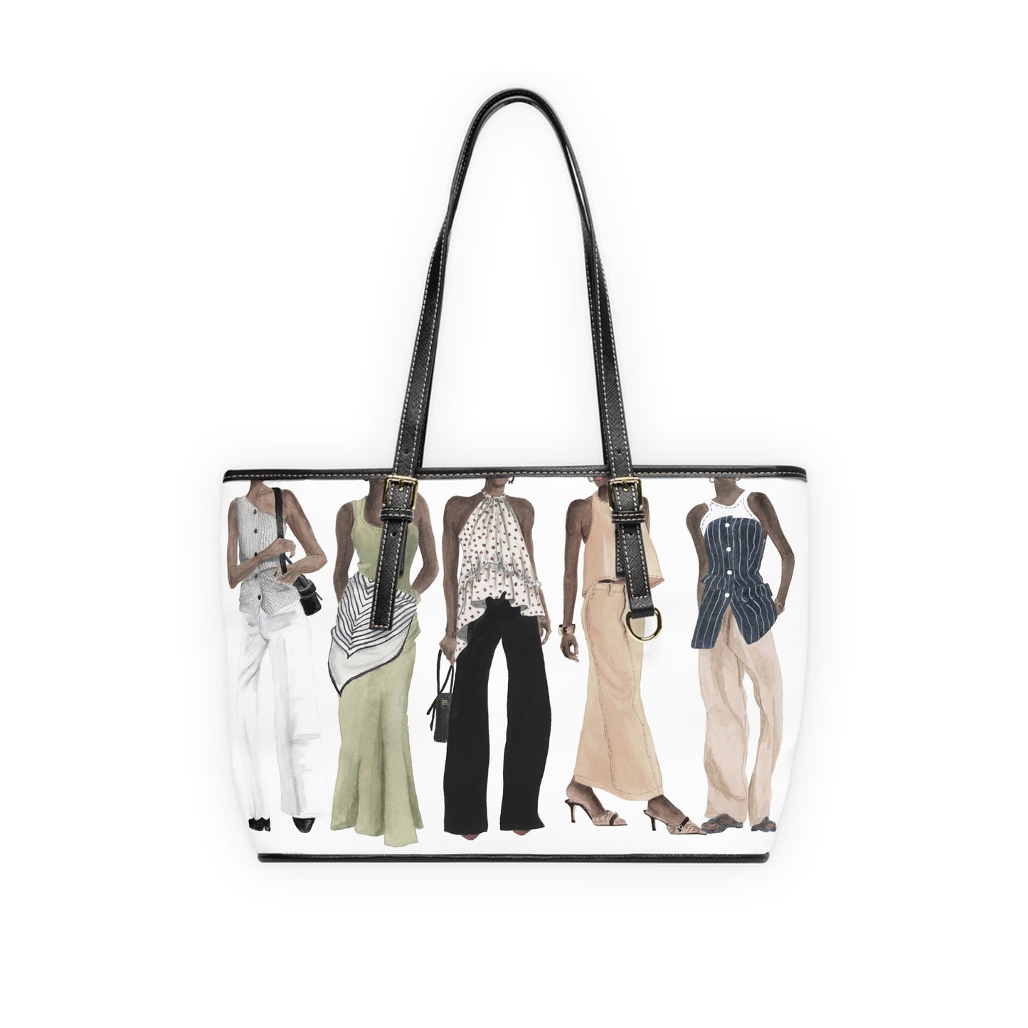 Squad Goals # 3 (Vintage)  Leather Shoulder Bag