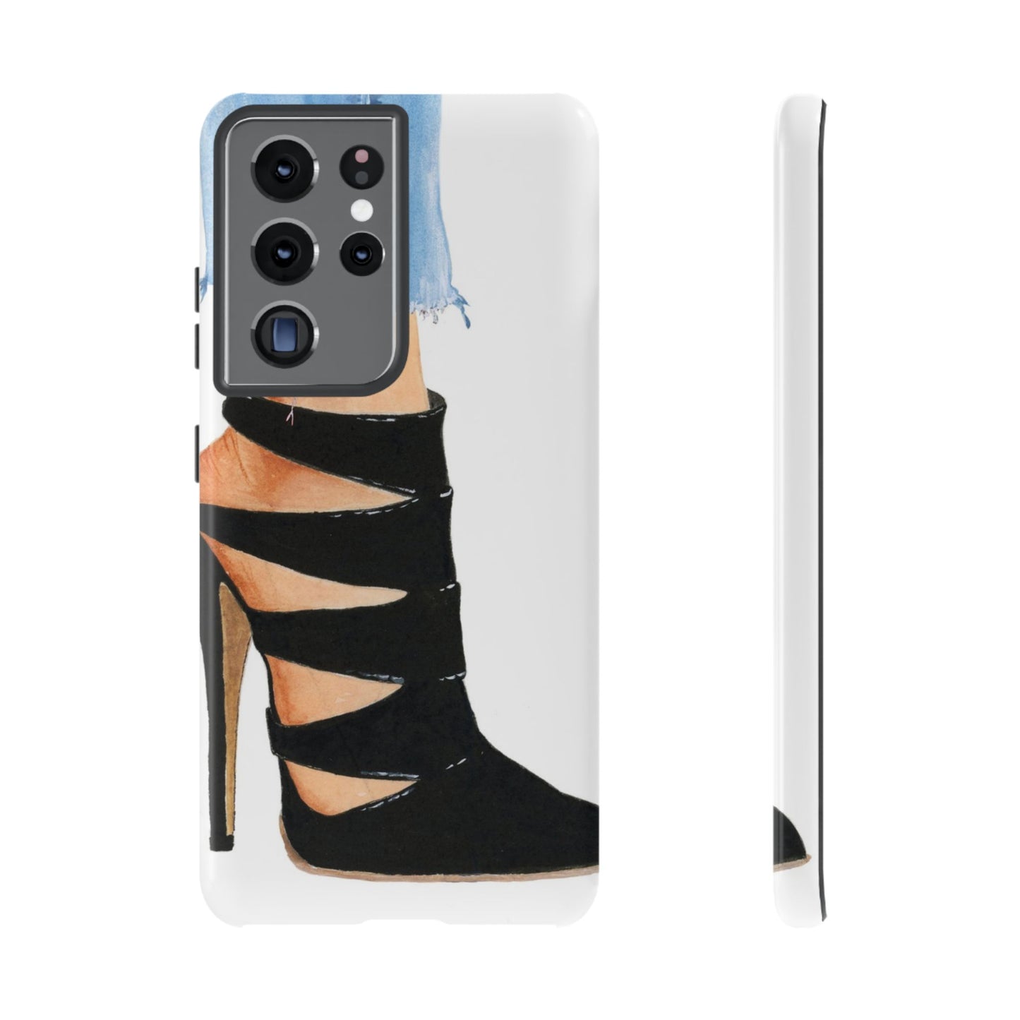 Black Straps and Jeans Phone Case