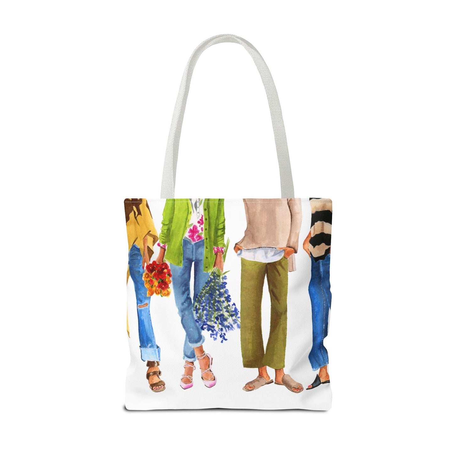 Flower Girl and Friends Tote Bag