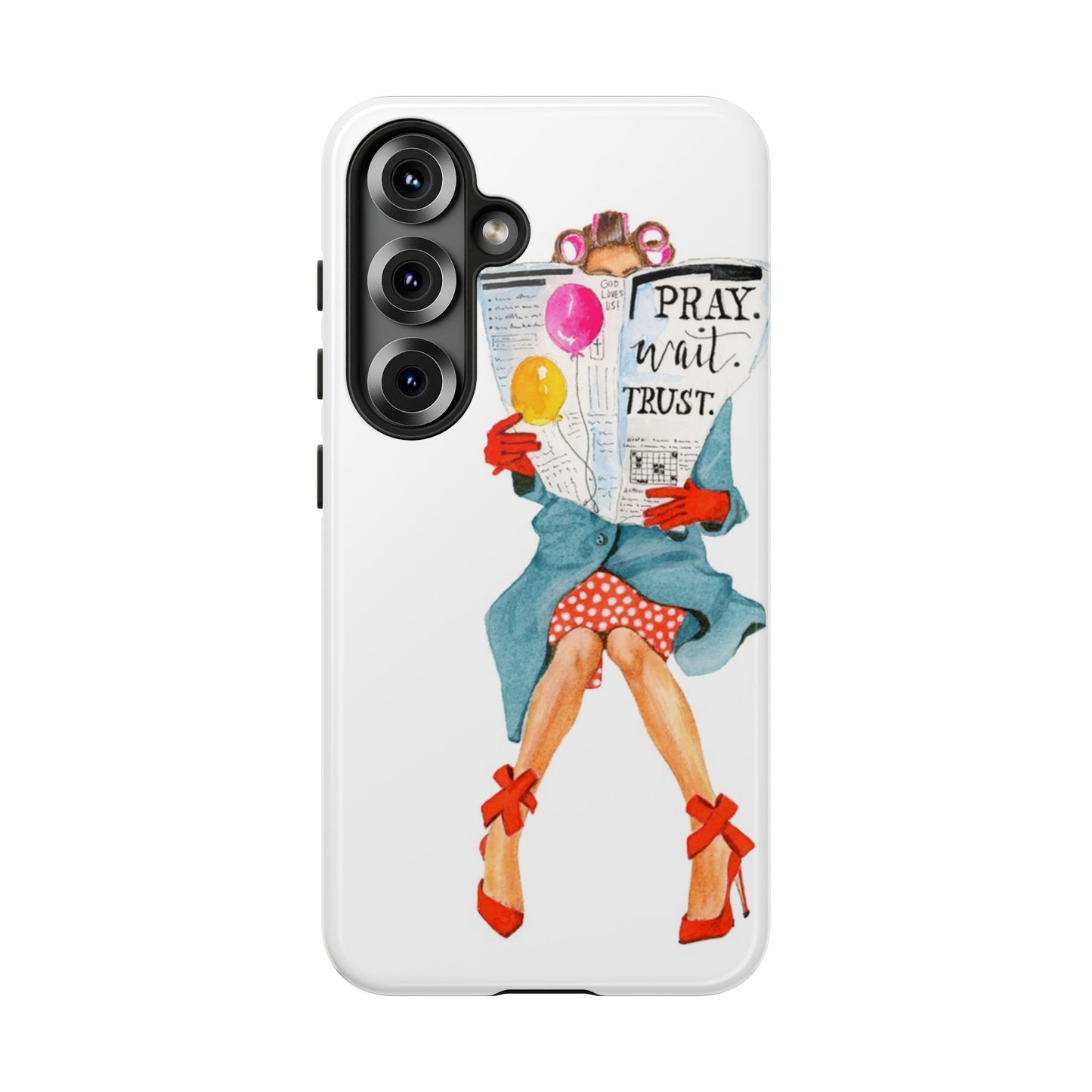 Pray, Wait, Trust Phone Case