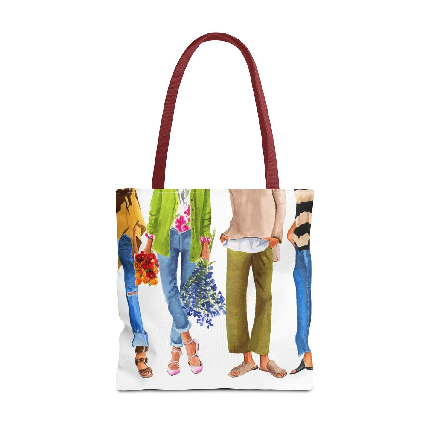 Flower Girl and Friends Tote Bag