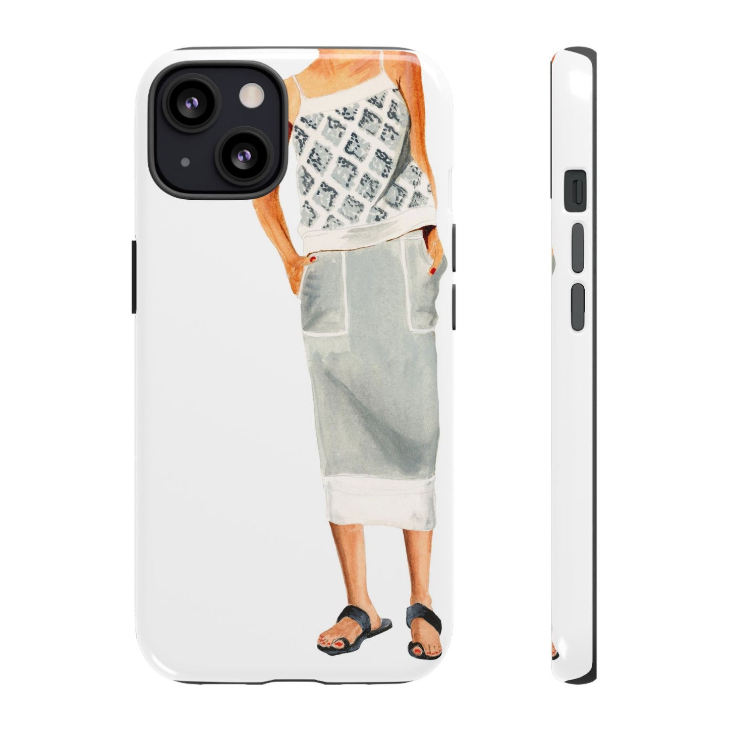 Gray 2 Piece Phone Case