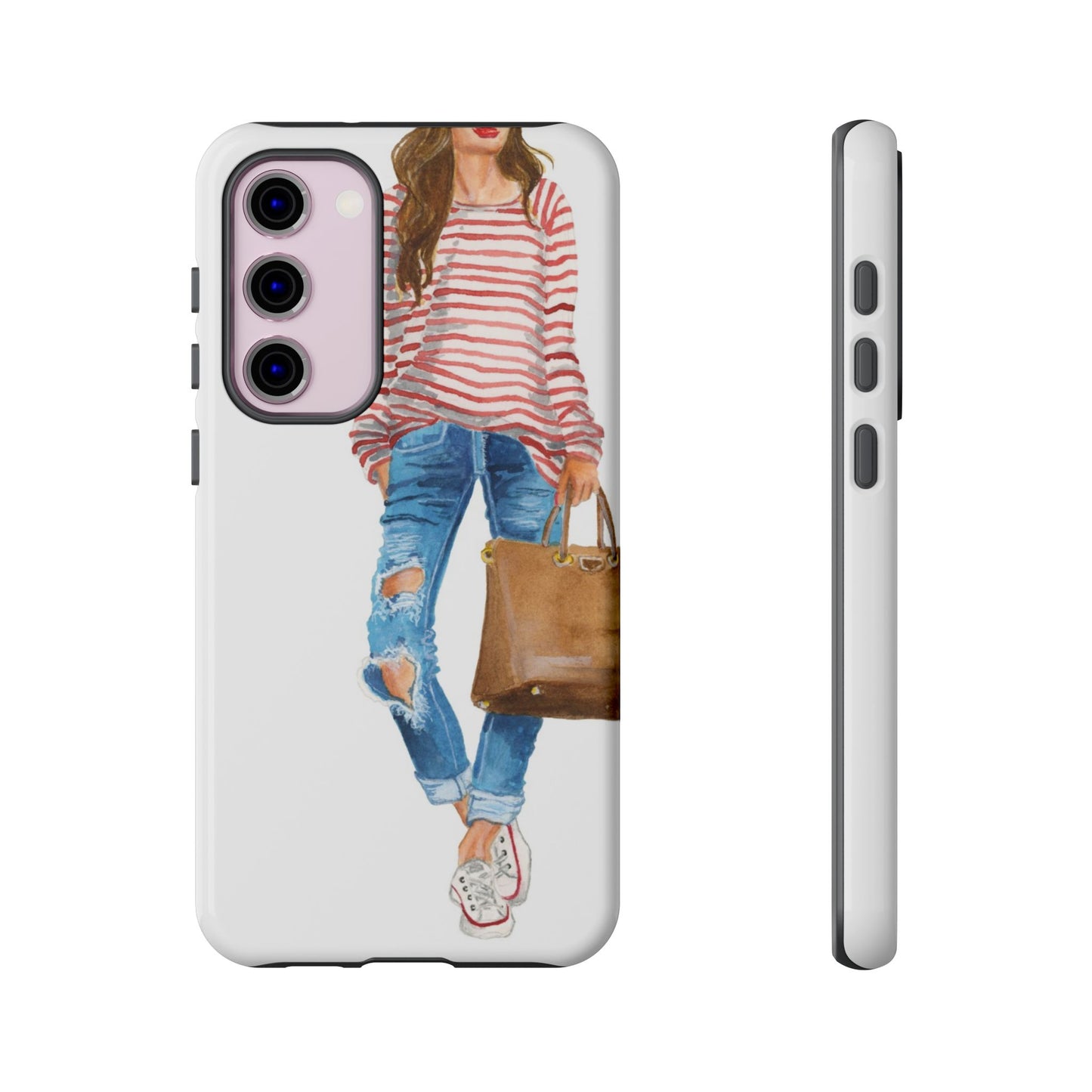 Red Stripes and Jeans PhoneCase