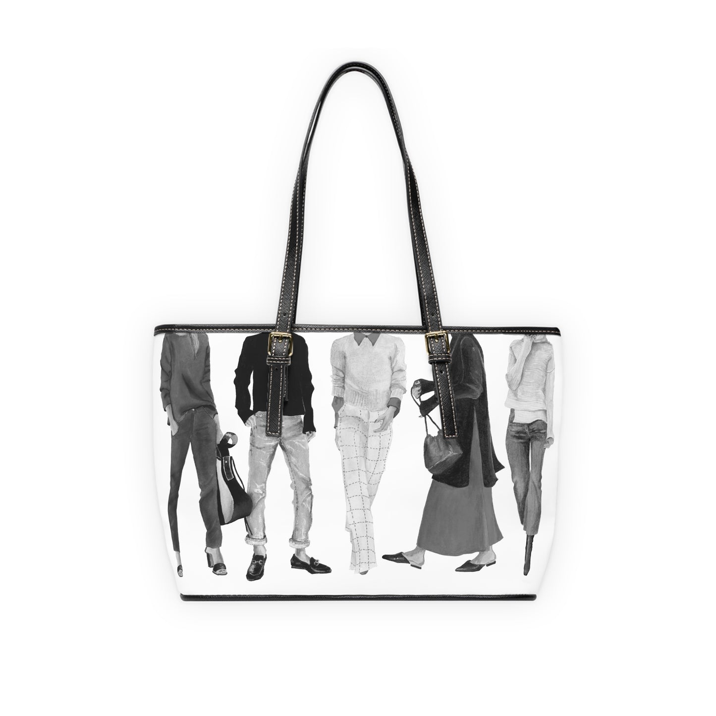 Squad Goals # 4 (Vintage)  Leather Shoulder Bag