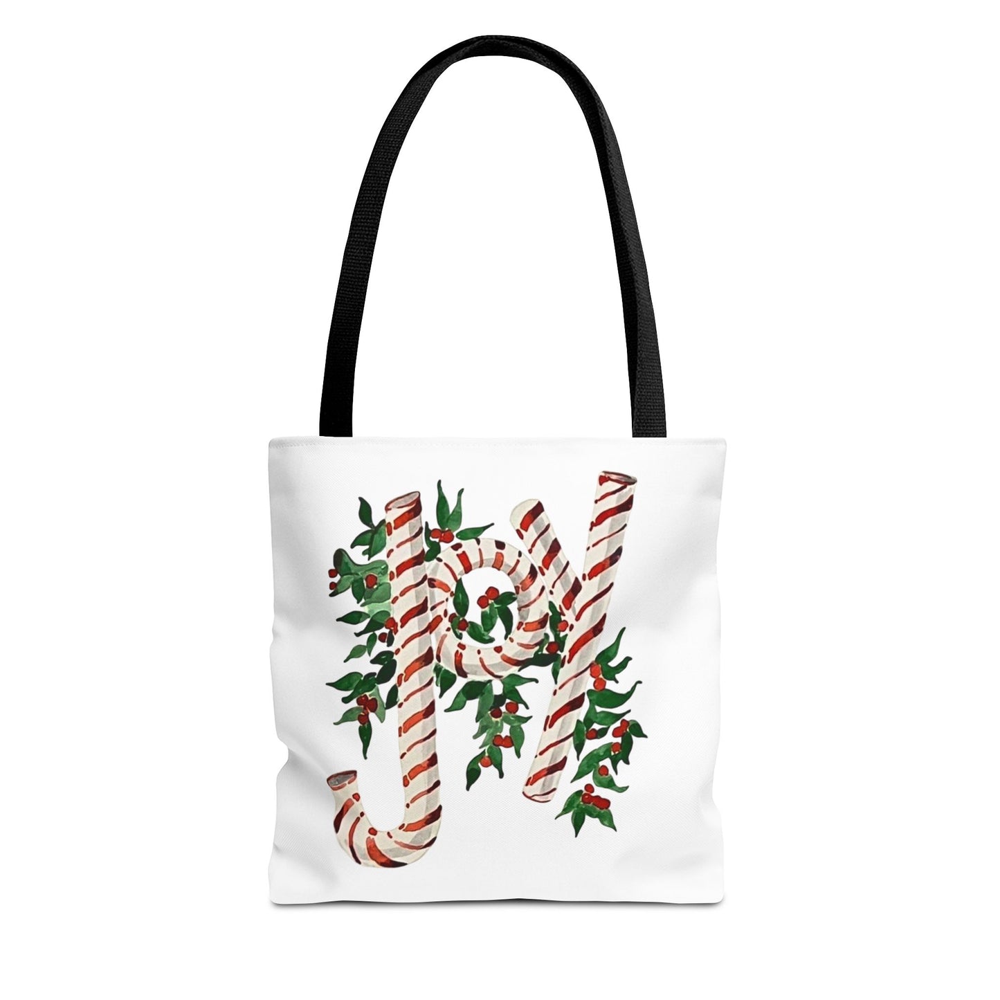 Peppermint Joy Tote Bag (AOP)