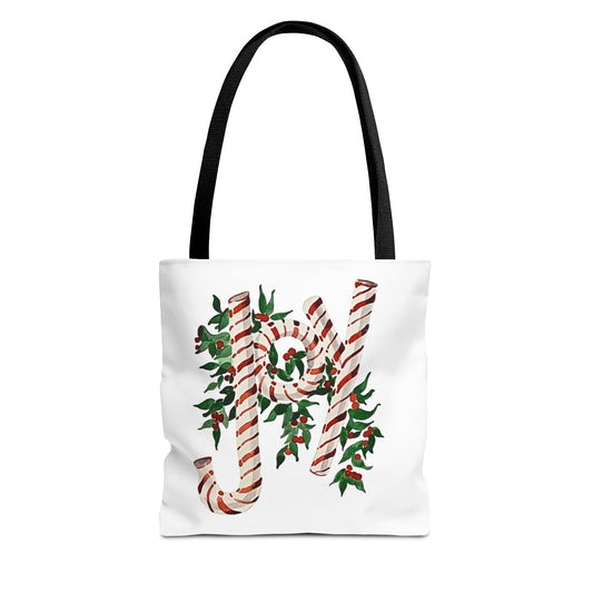 Peppermint Joy Tote Bag (AOP)