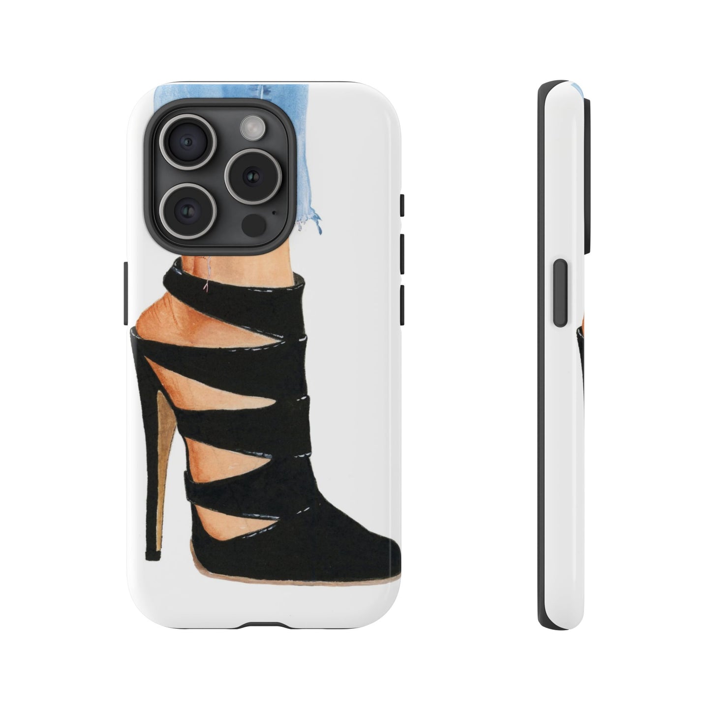 Black Straps and Jeans Phone Case