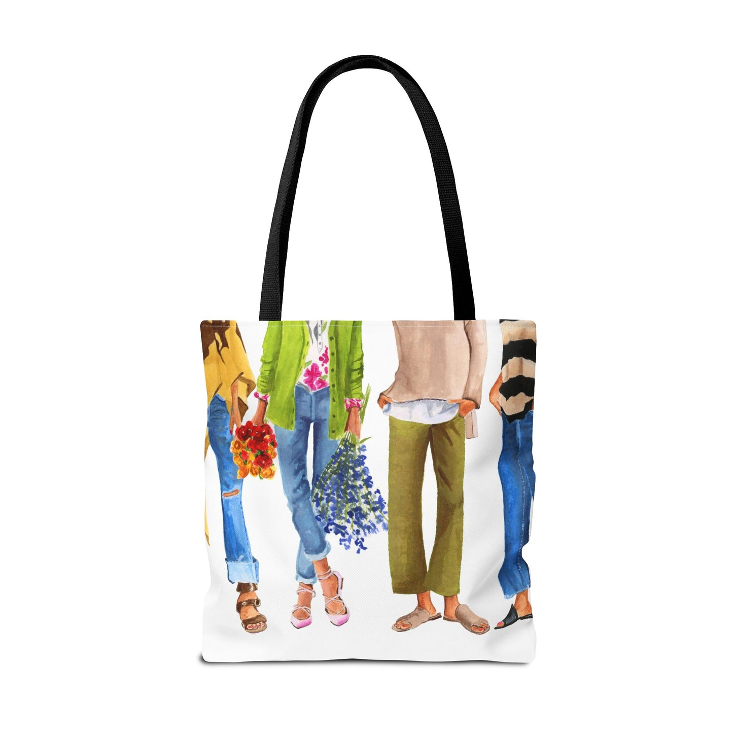 Flower Girl and Friends Tote Bag