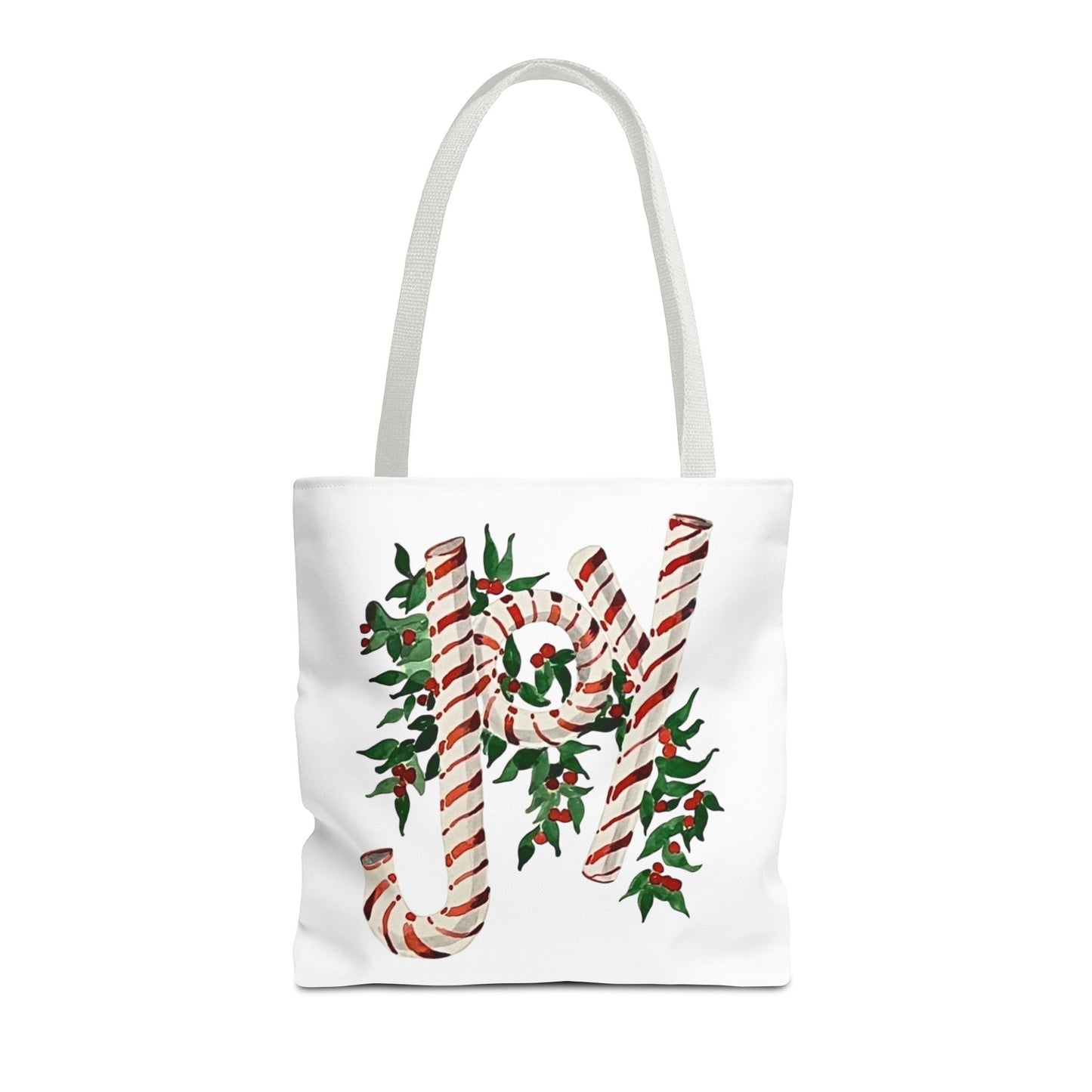 Peppermint Joy Tote Bag (AOP)