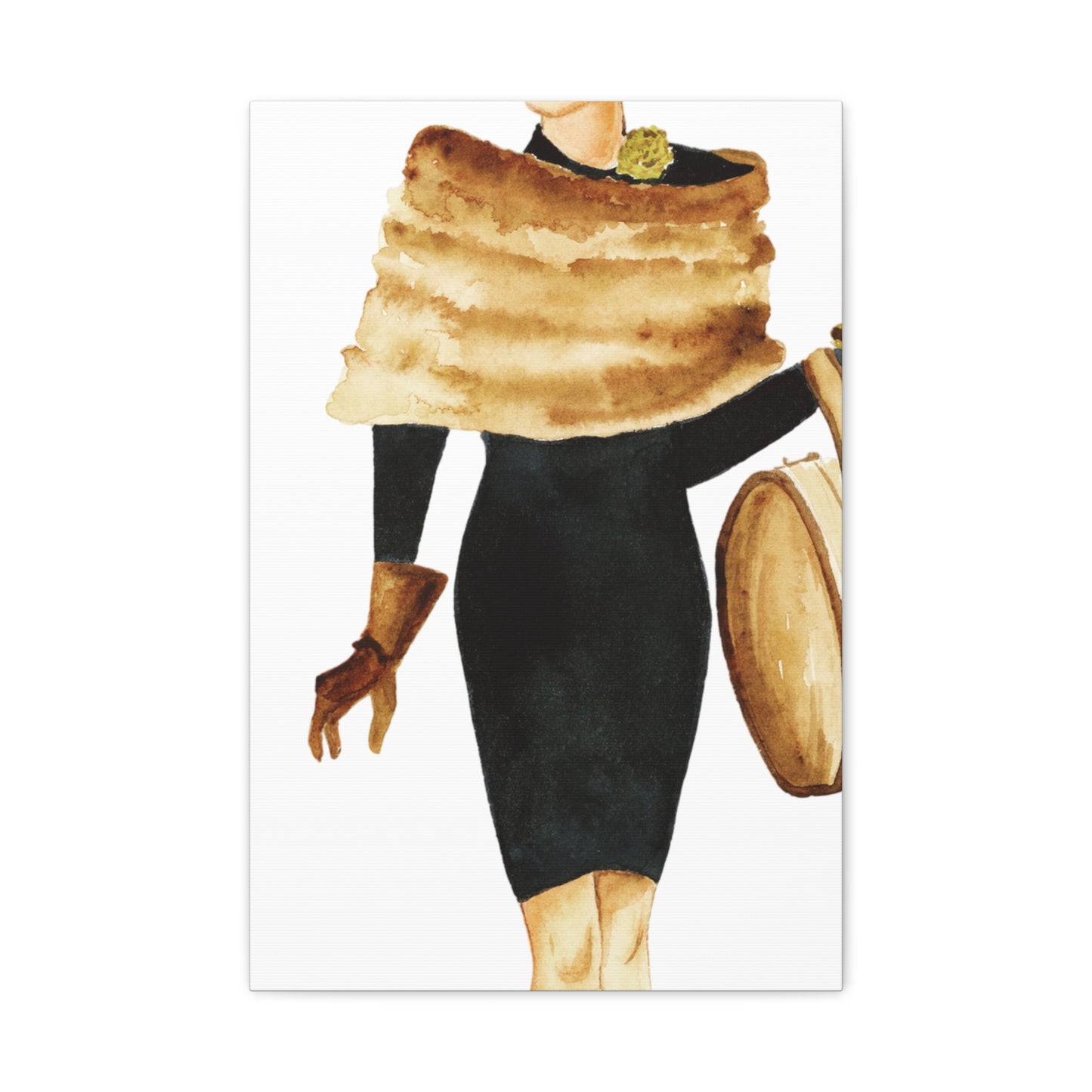 Fur Drape Matte Canvas, Stretched, 1.25"