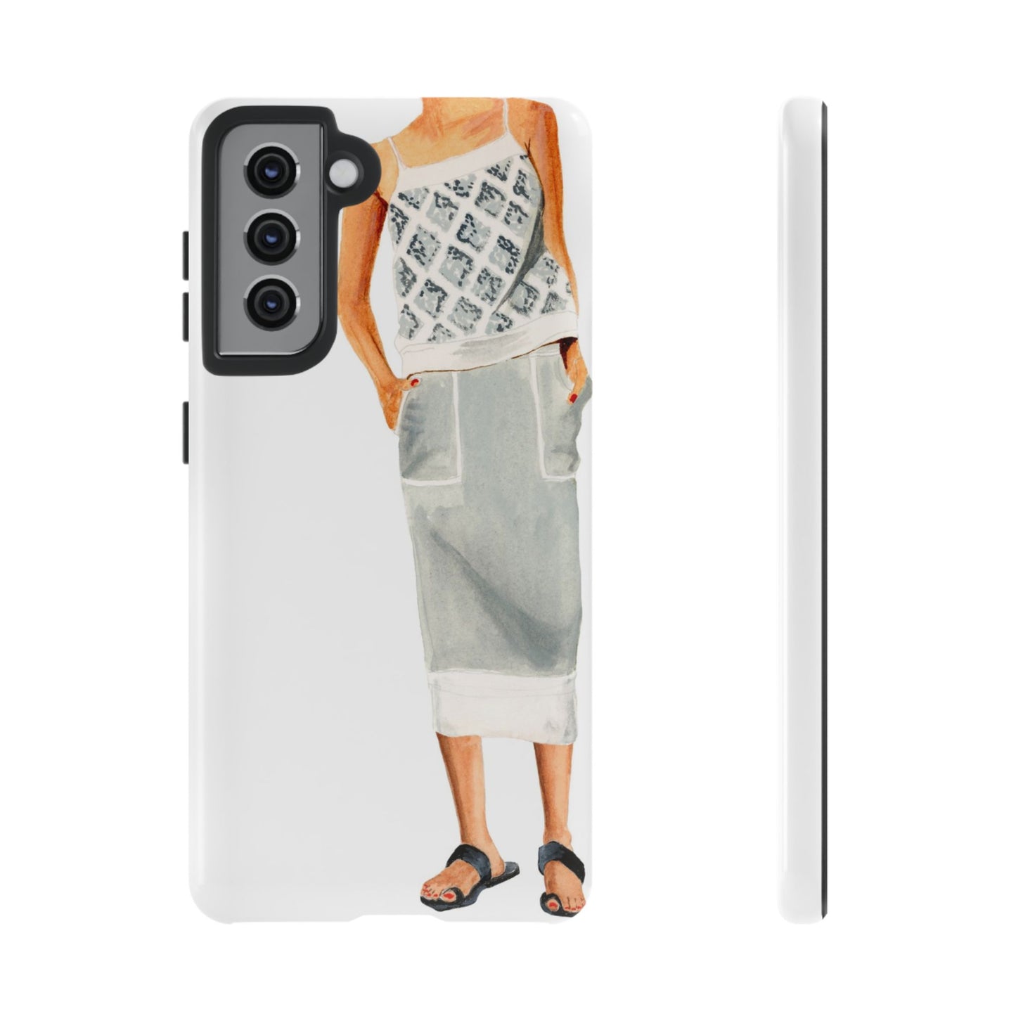 Gray 2 Piece Phone Case