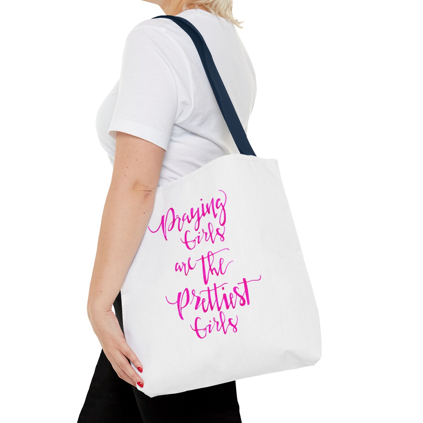 Praying Girls Tote Bag (AOP)