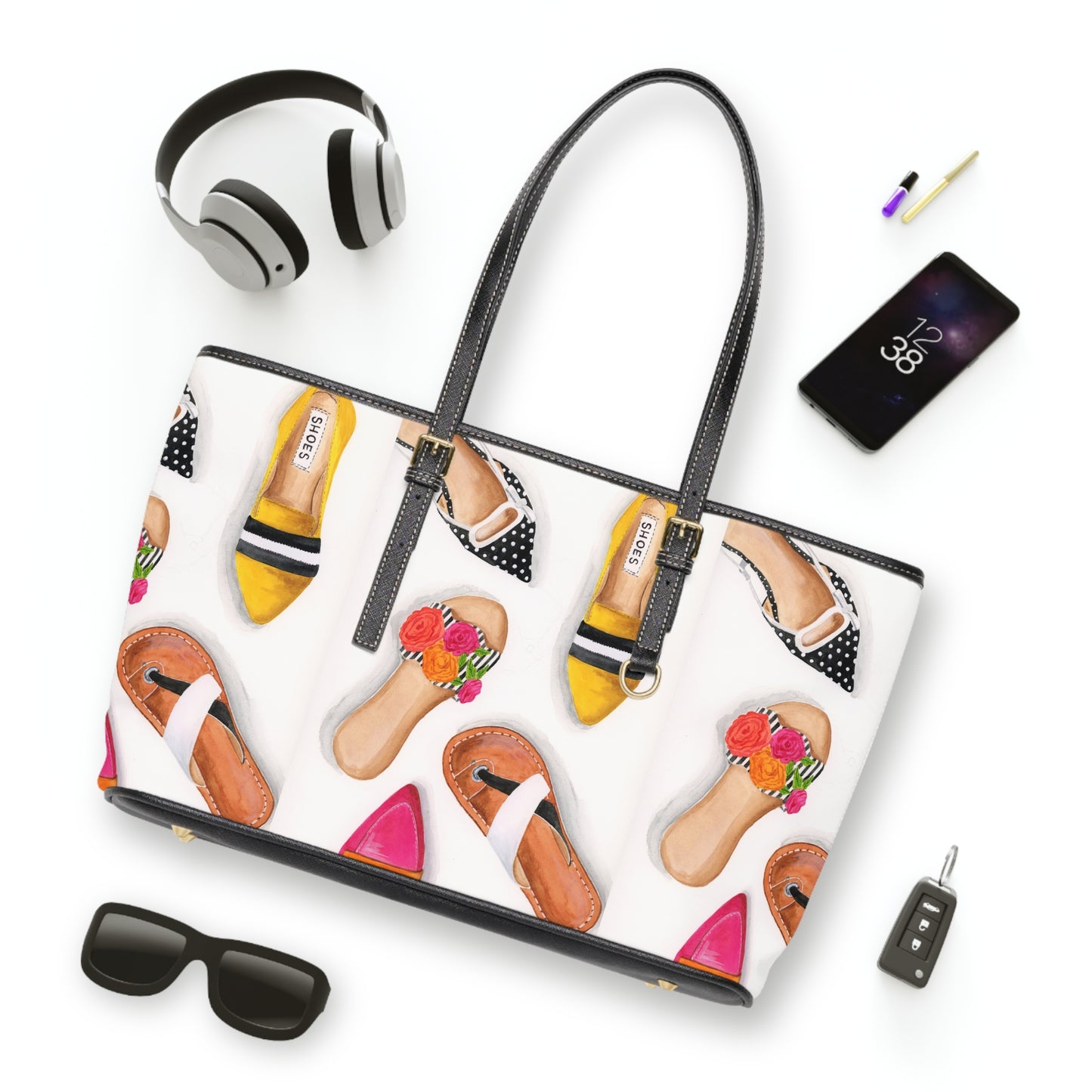 My Favorite Shoes PU Leather Shoulder Bag