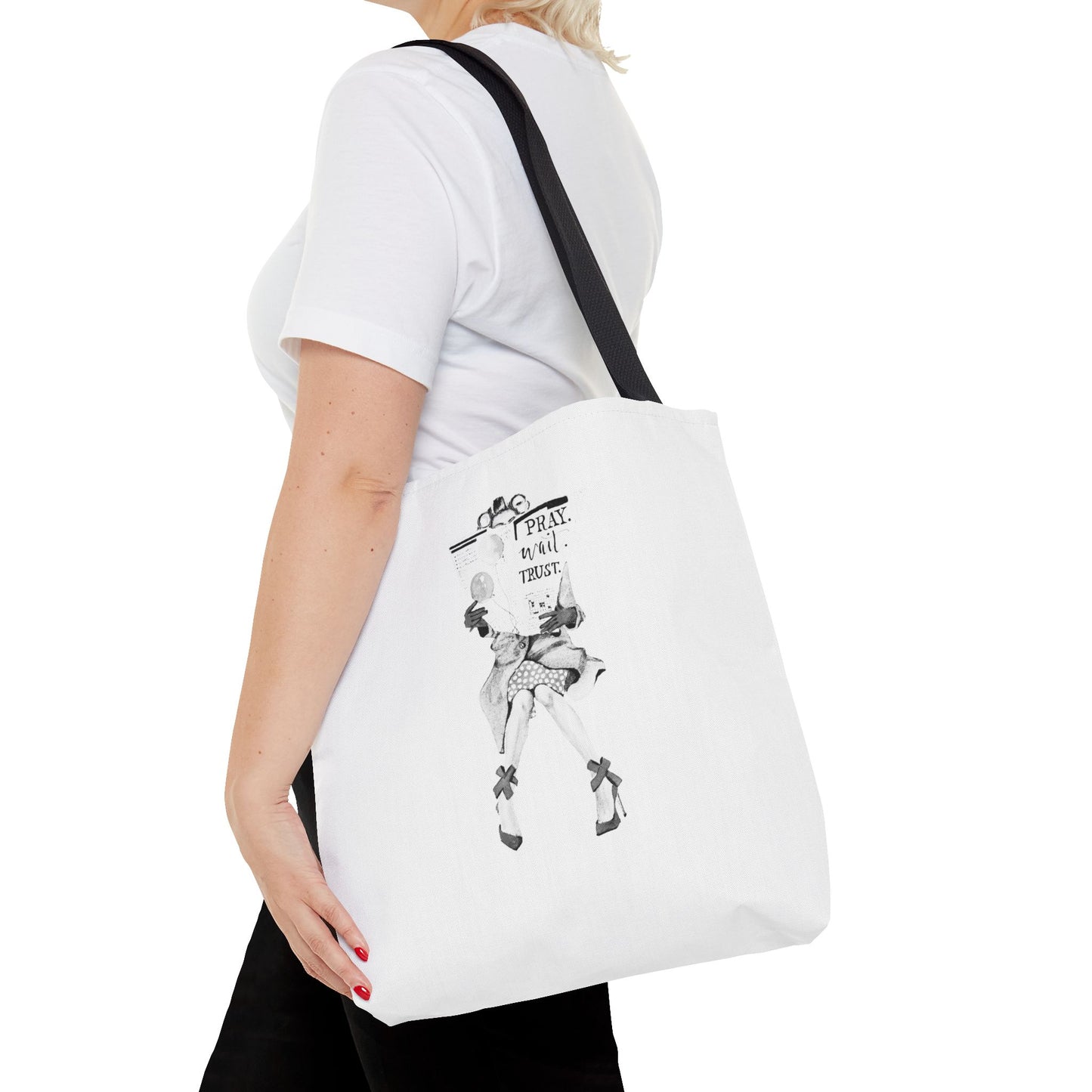 Pray, Wait, Trust Tote Bag