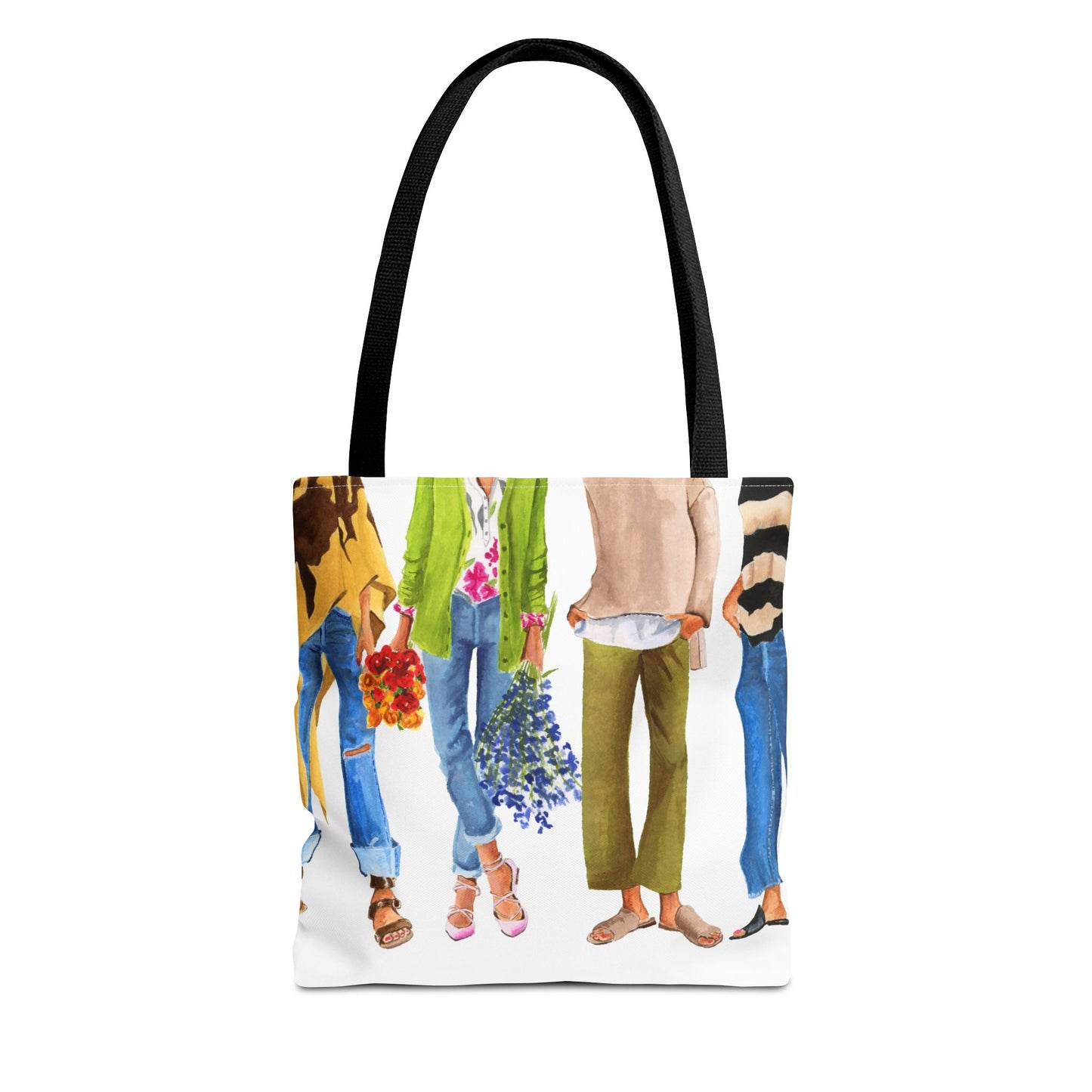 Flower Girl and Friends Tote Bag