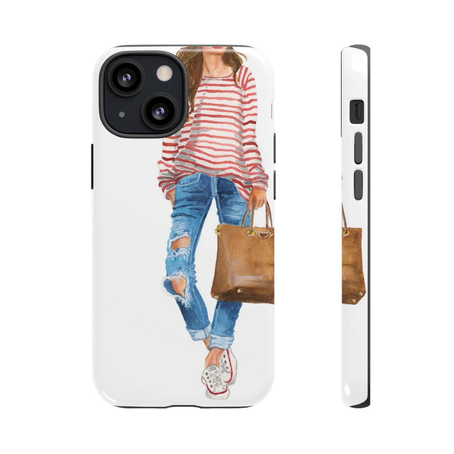 Red Stripes and Jeans PhoneCase