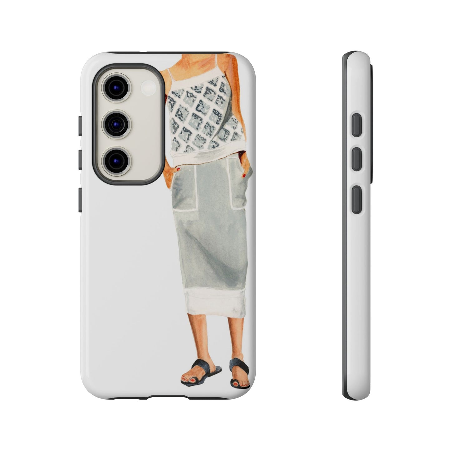 Gray 2 Piece Phone Case