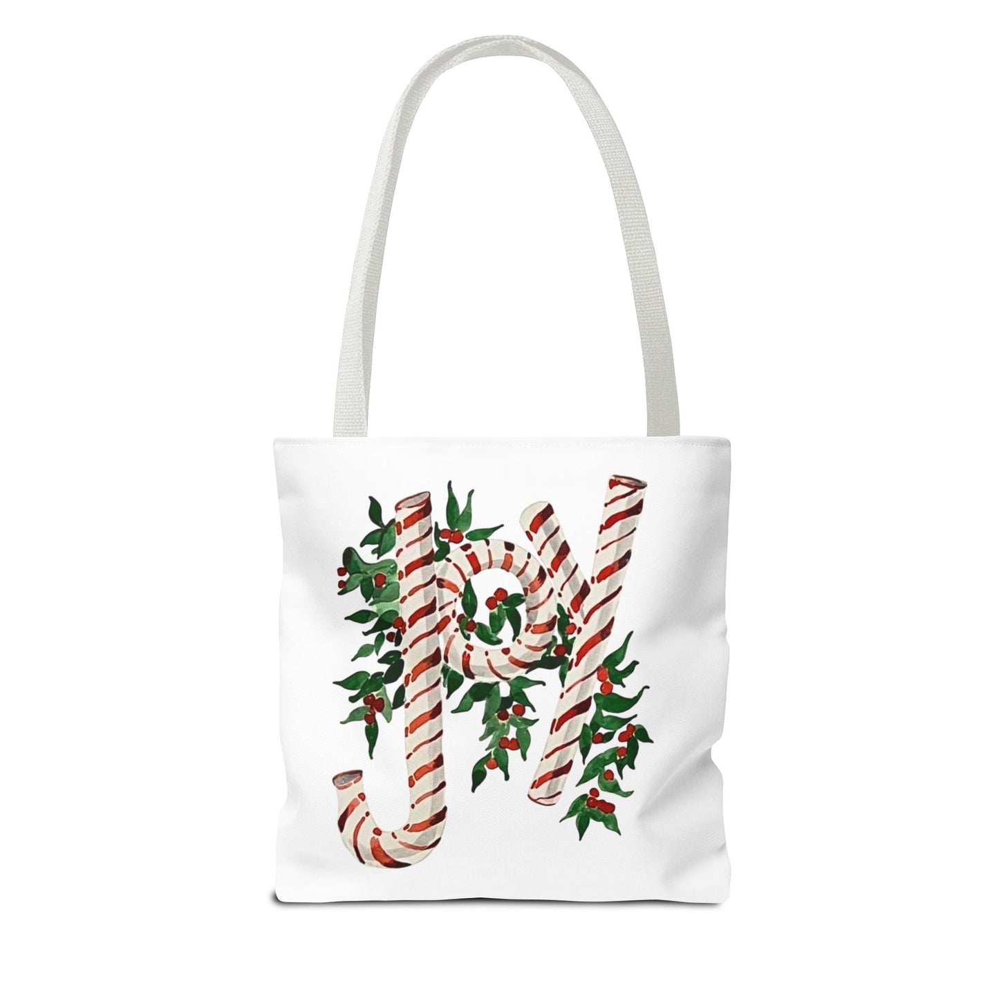Peppermint Joy Tote Bag (AOP)