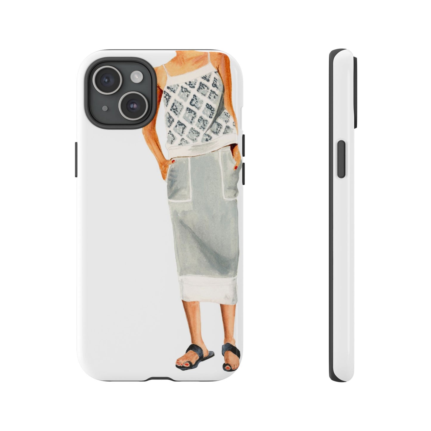 Gray 2 Piece Phone Case