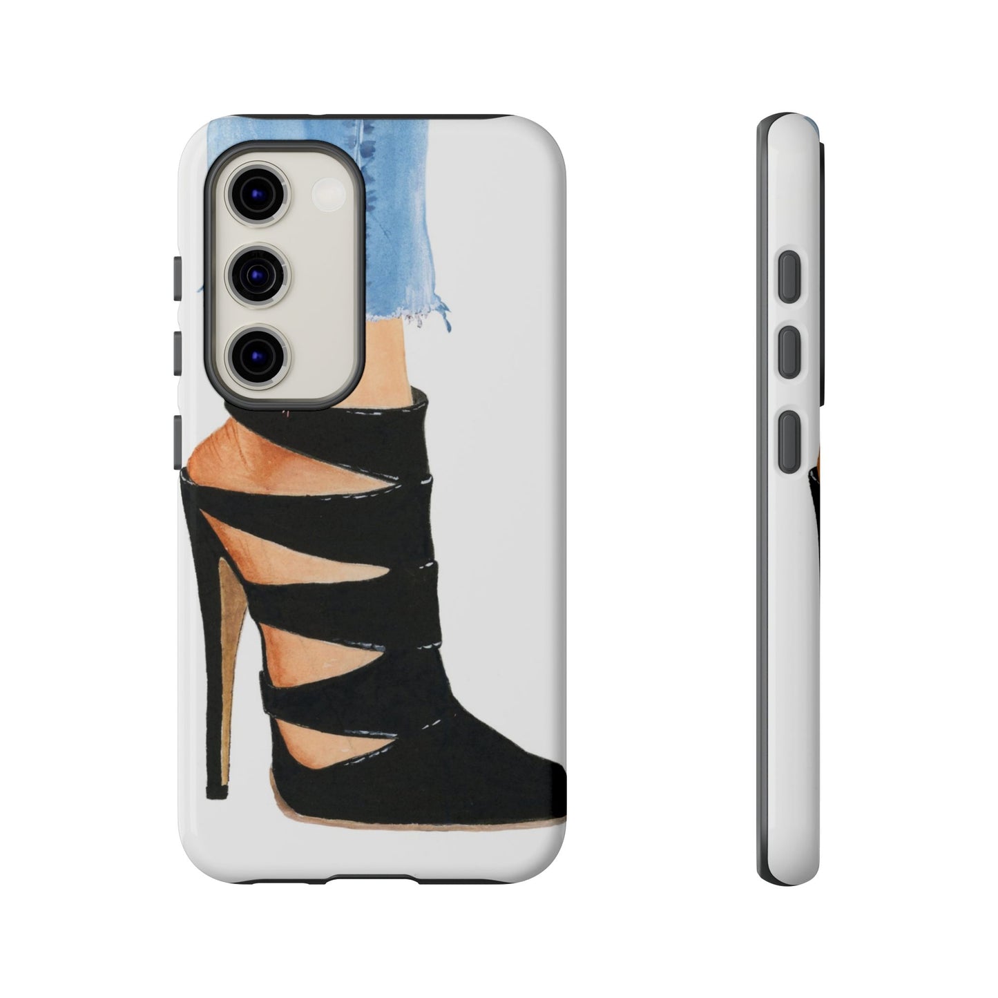 Black Straps and Jeans Phone Case